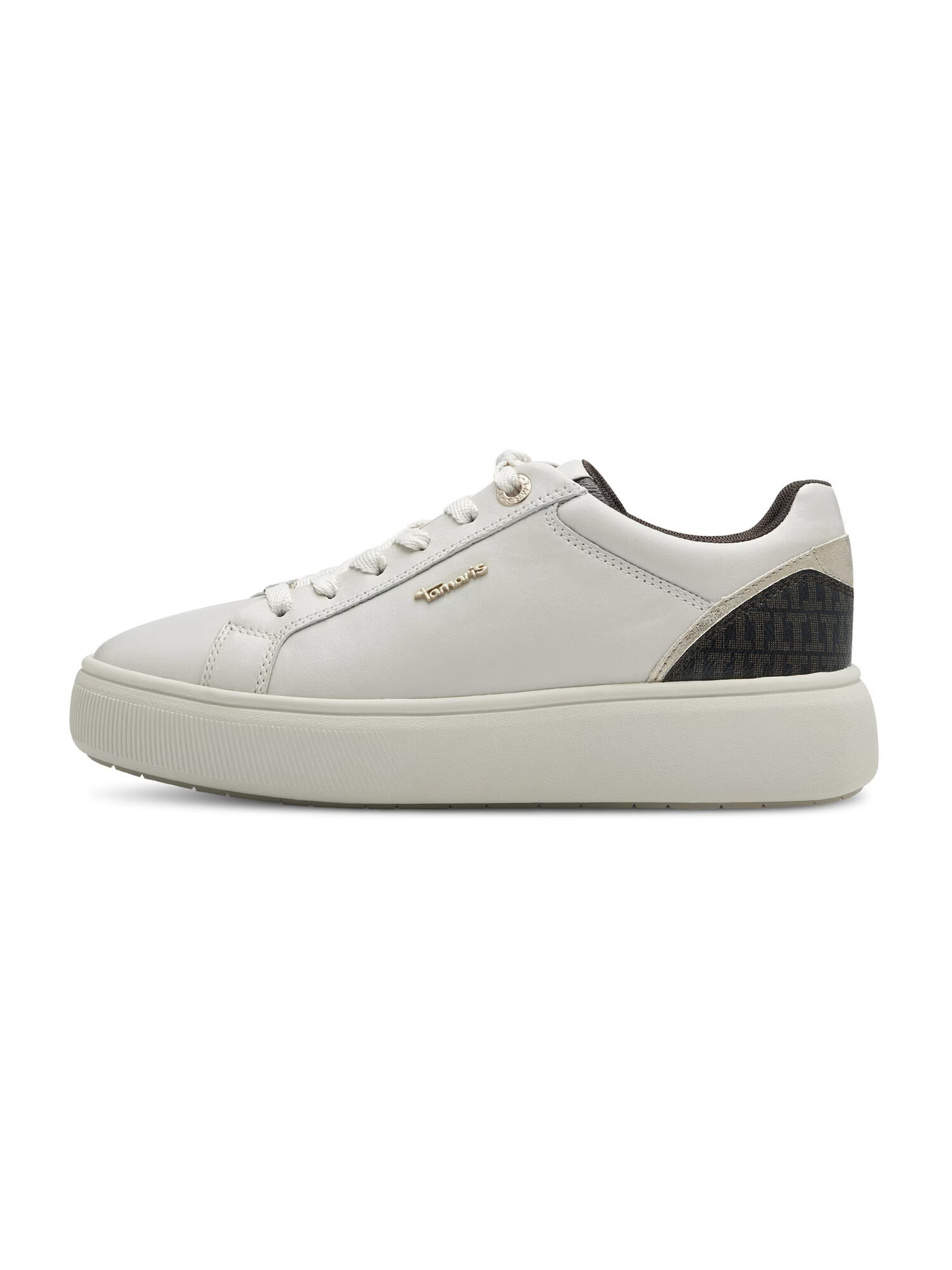 TAMARIS Sneaker low bej deschis / negru / alb murdar - Pled.ro