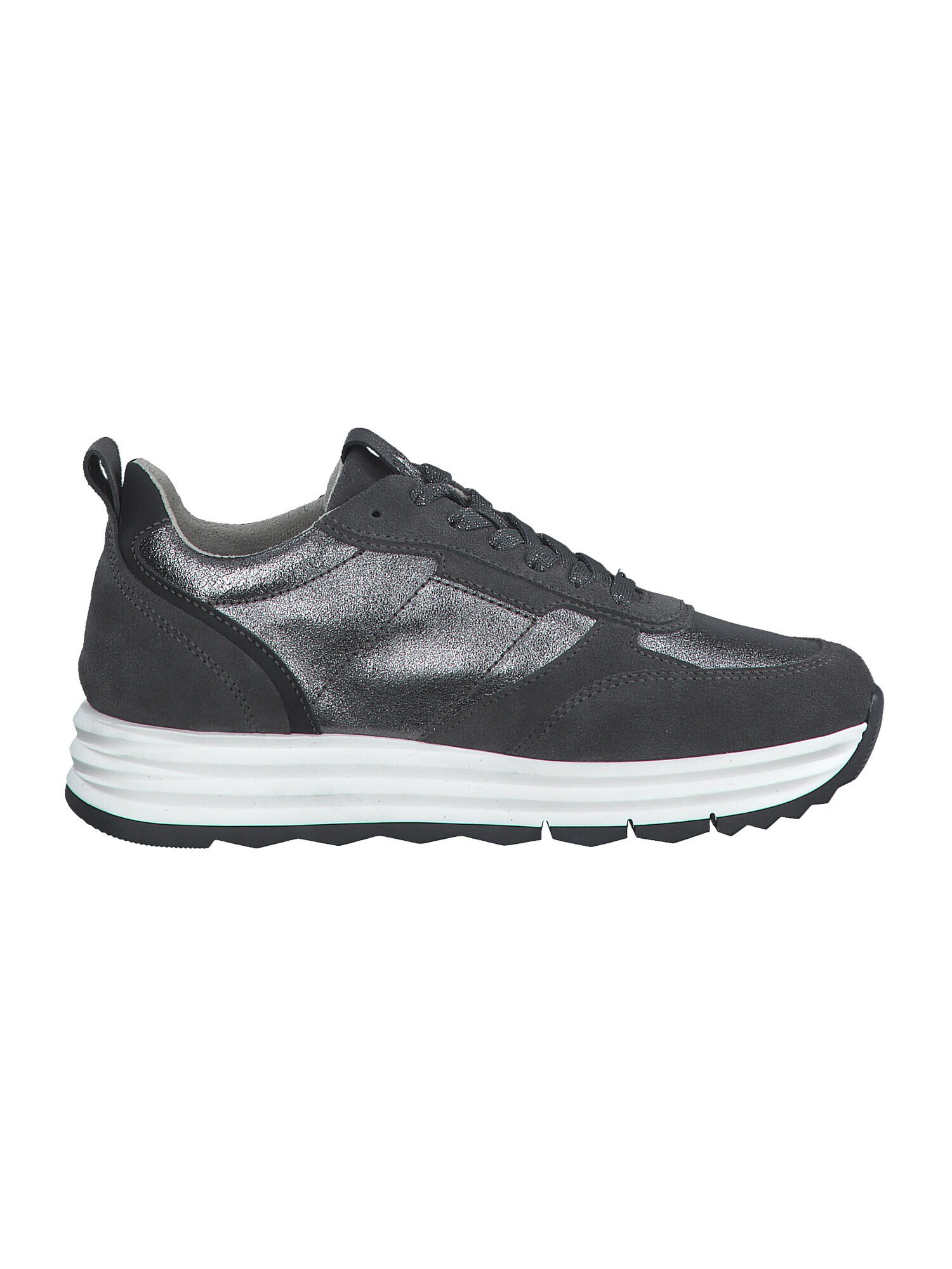 TAMARIS Sneaker low negru / argintiu - Pled.ro