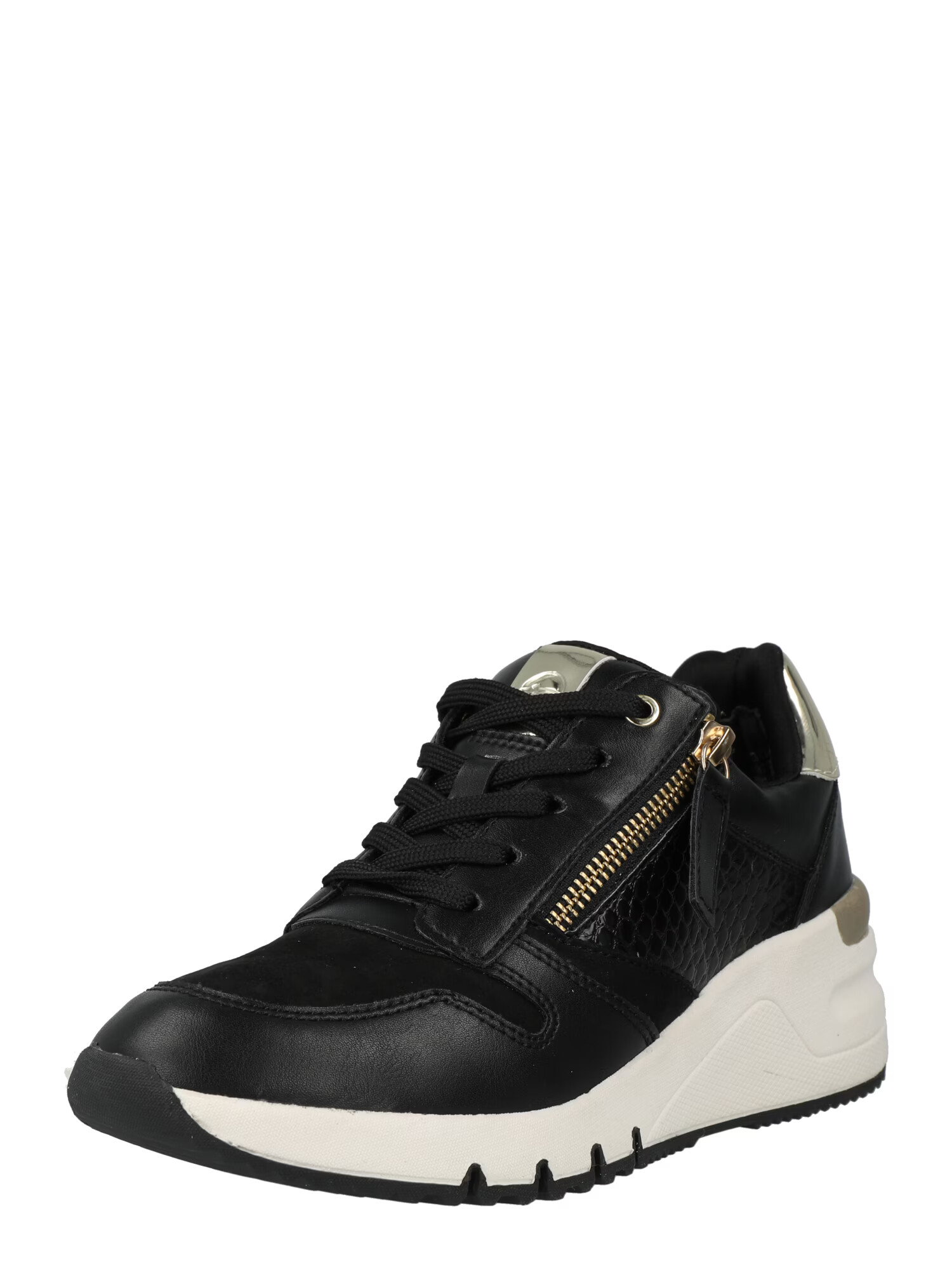 TAMARIS Sneaker low negru / argintiu - Pled.ro