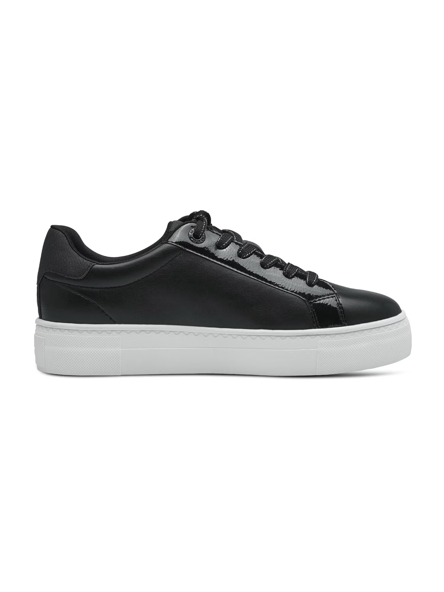 TAMARIS Sneaker low negru / argintiu - Pled.ro