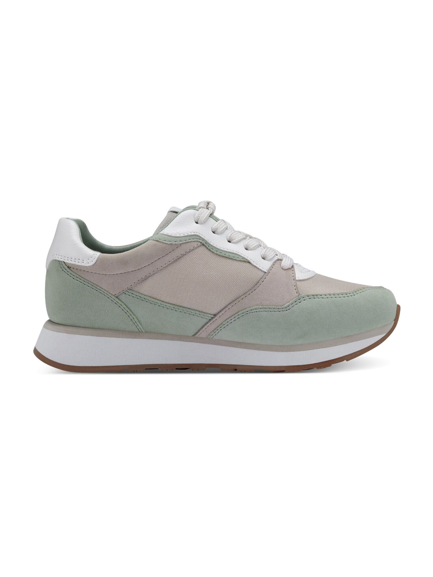 TAMARIS Sneaker low 'Woms' bej / verde mentă / alb - Pled.ro