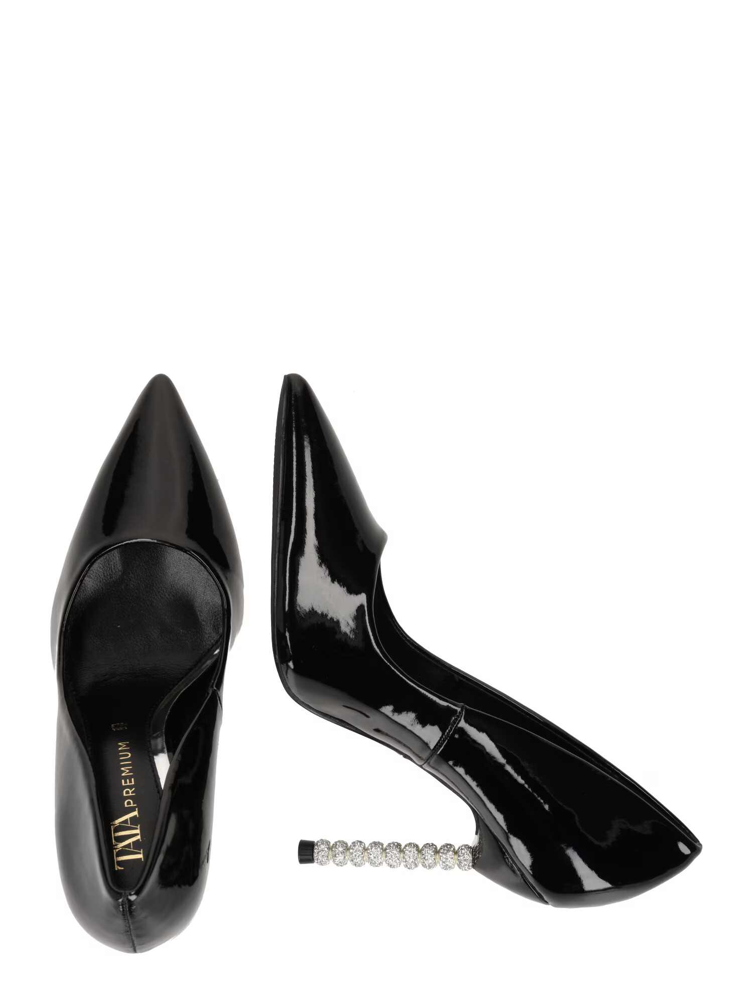 TATA Italia Pumps negru / argintiu / transparent - Pled.ro