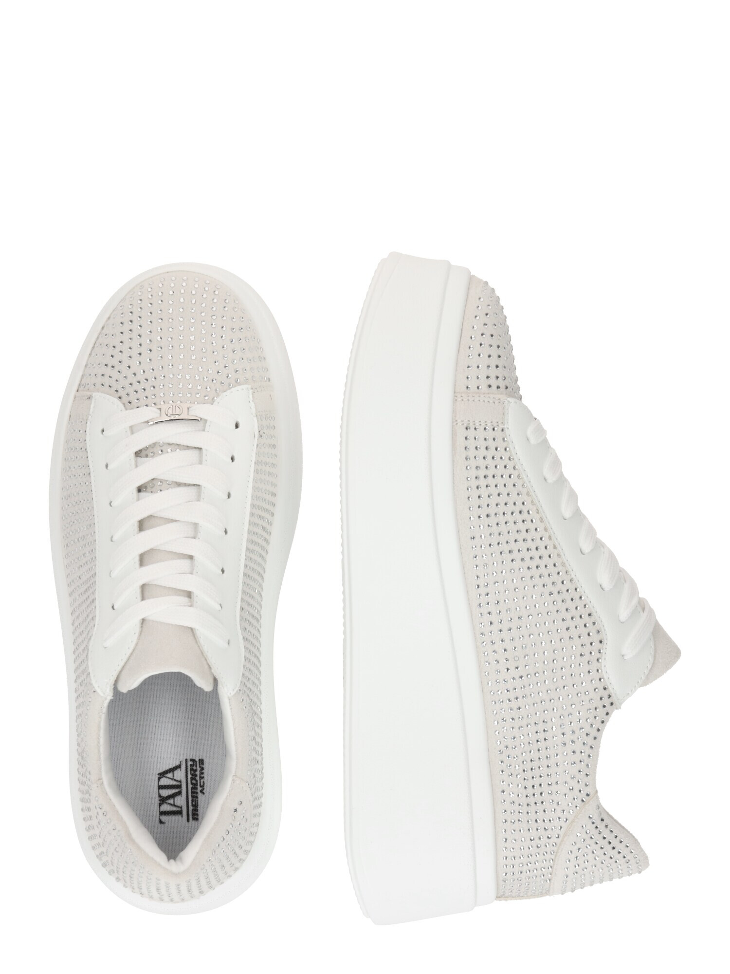 TATA Italia Sneaker low gri / argintiu / alb - Pled.ro