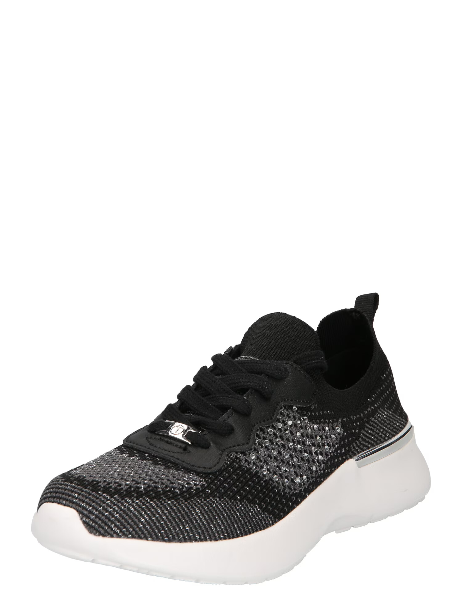 TATA Italia Sneaker low gri închis / negru / argintiu - Pled.ro