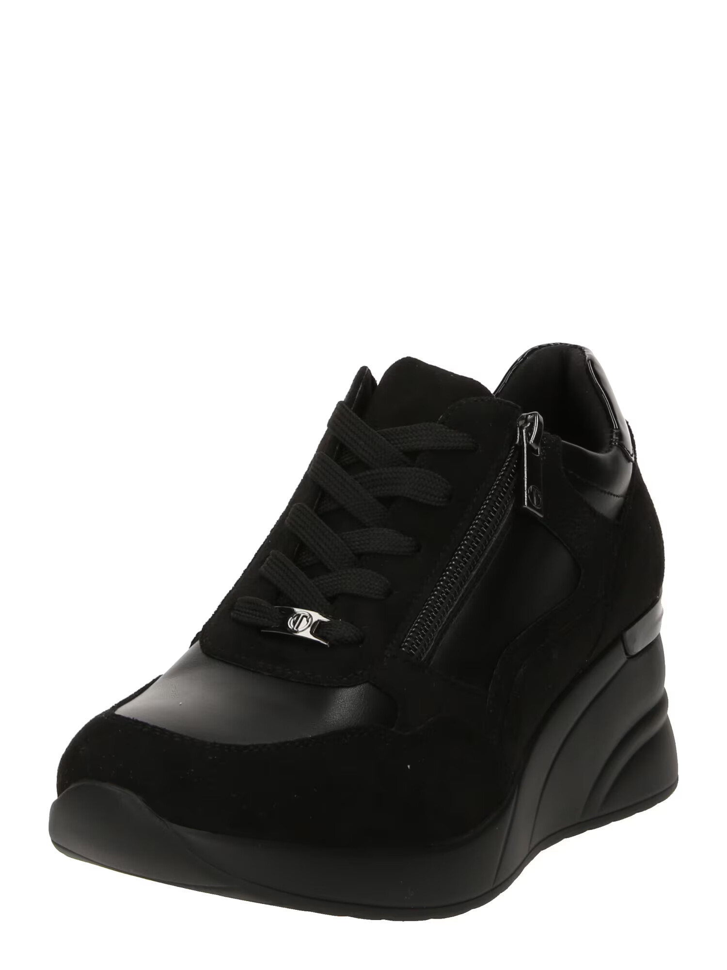 TATA Italia Sneaker low negru / argintiu - Pled.ro