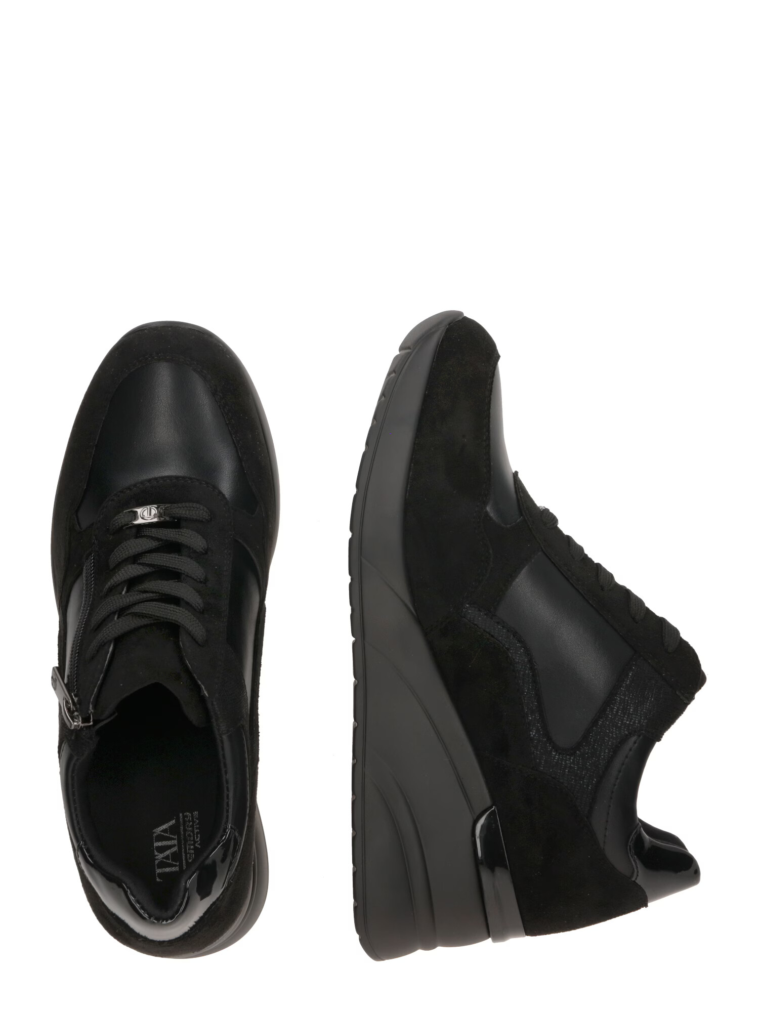 TATA Italia Sneaker low negru / argintiu - Pled.ro