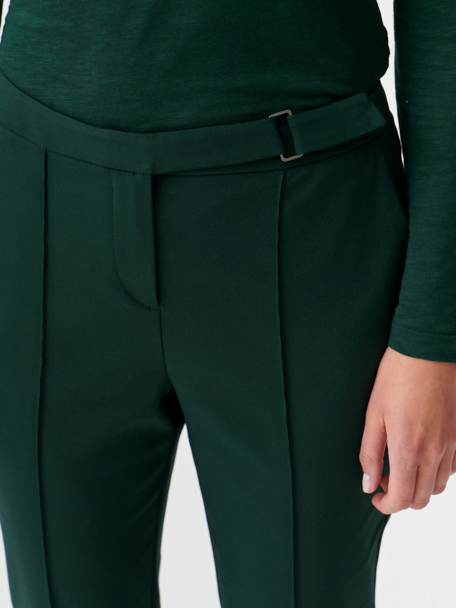 TATUUM Pantaloni cu dungă 'JAKINA 1' verde - Pled.ro