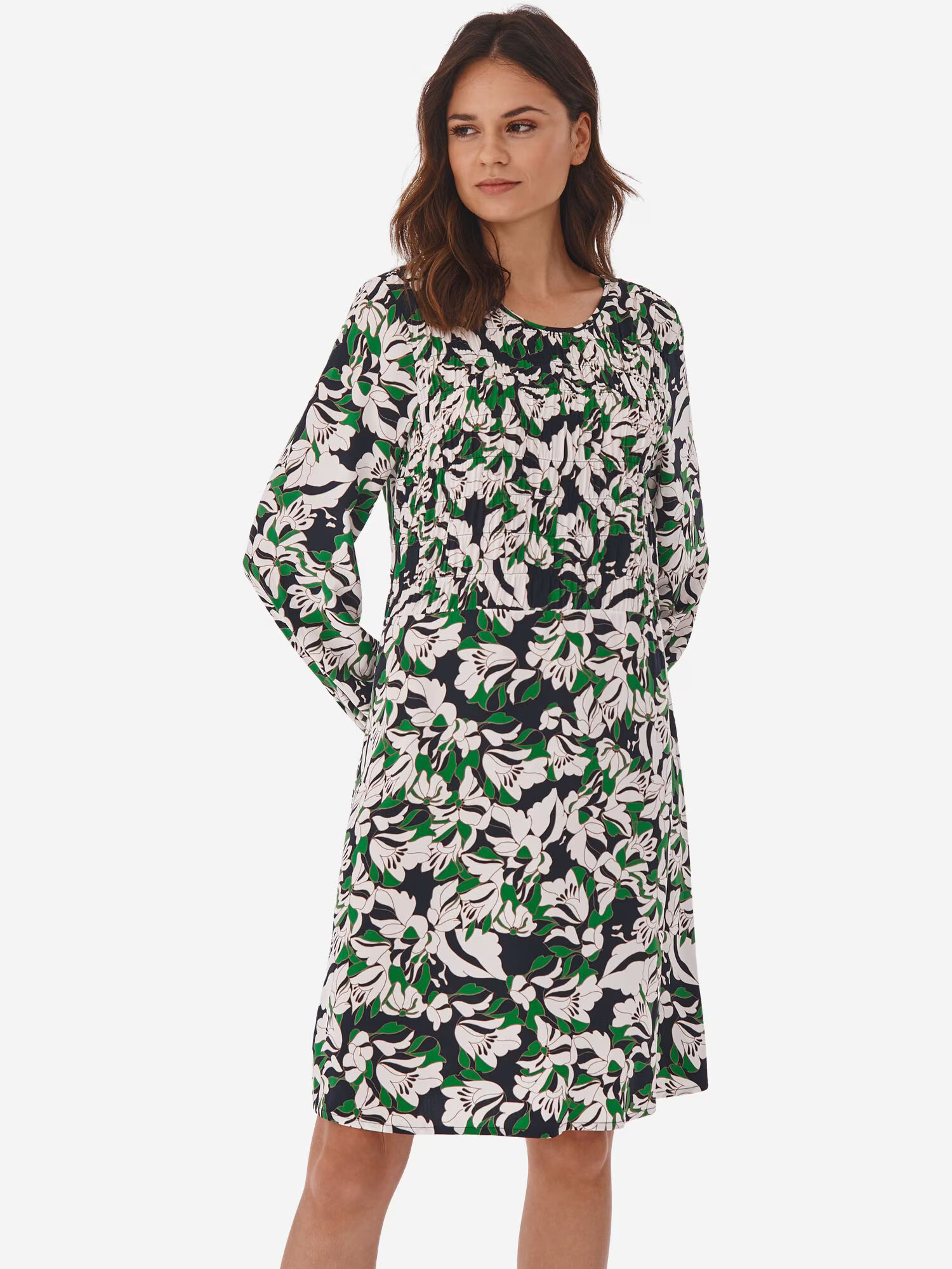 TATUUM Rochie 'Melia' verde / verde pin / alb - Pled.ro