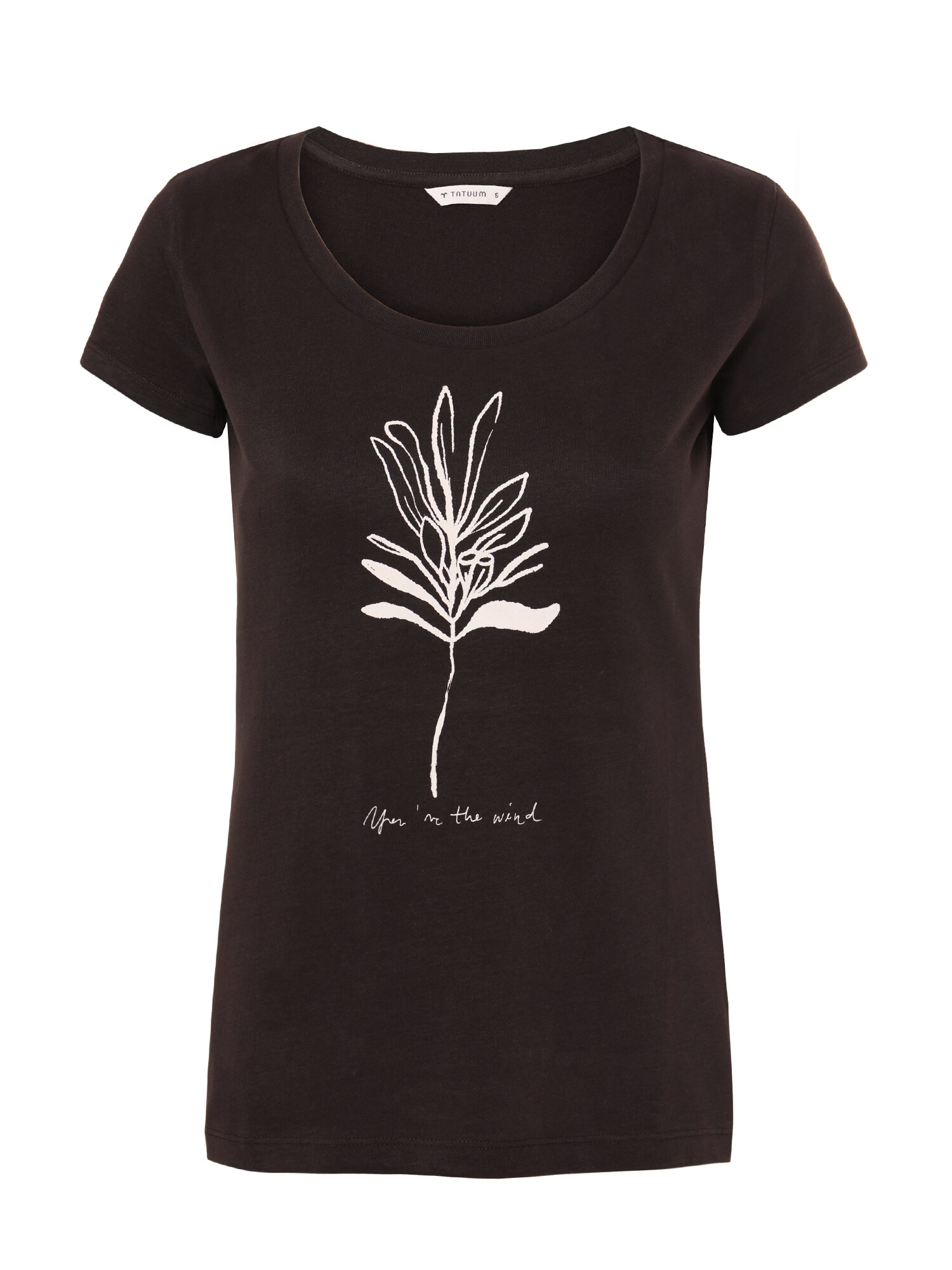 TATUUM Tricou 'ANTONIA 2' ecru / maro - Pled.ro