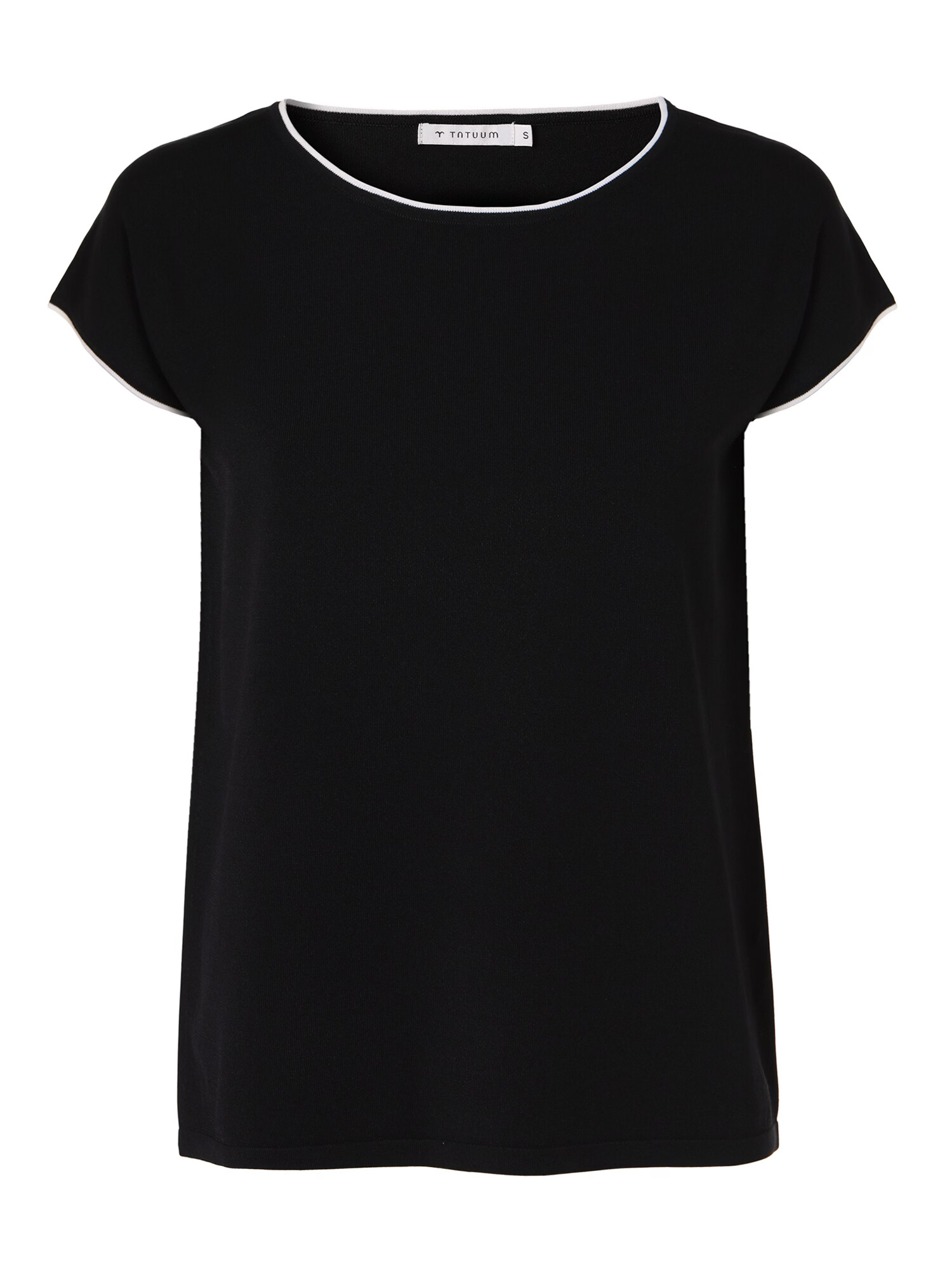 TATUUM Tricou 'ESTE' negru / alb - Pled.ro