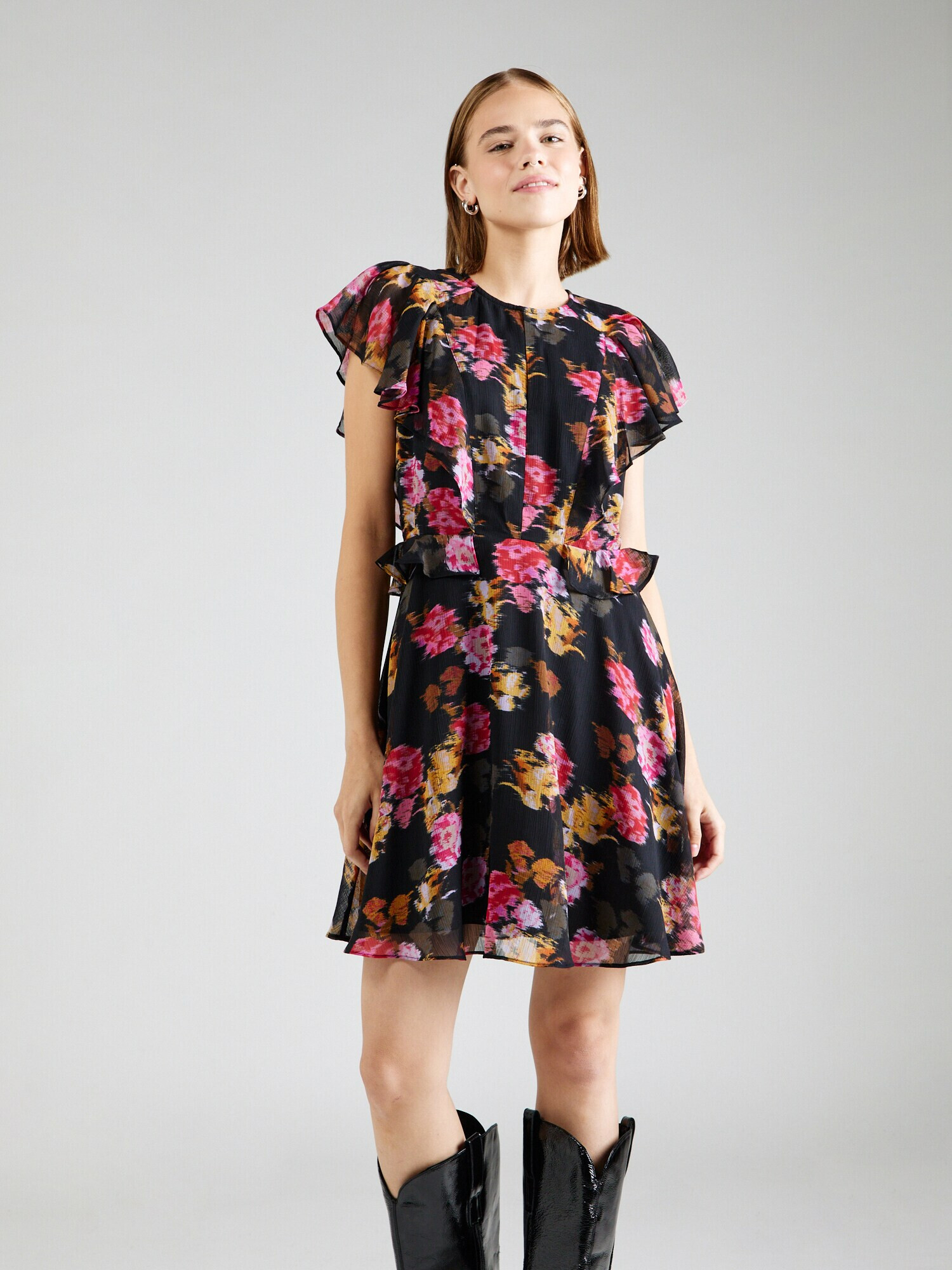 Ted Baker Rochie de vară 'TIIAH' galben / gri închis / roz / negru - Pled.ro