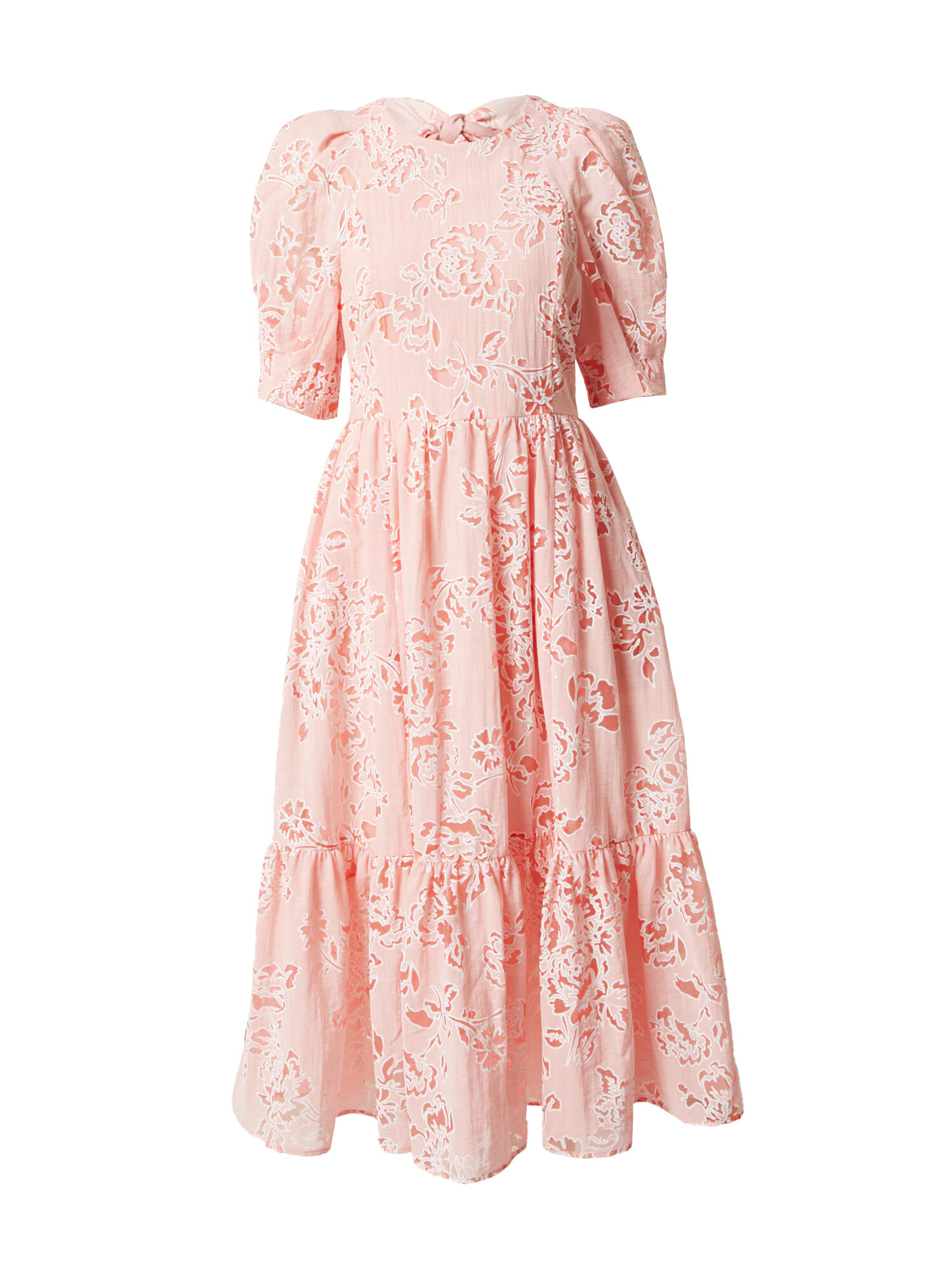 Ted Baker Rochie 'Esthher' corai / portocaliu somon / alb - Pled.ro