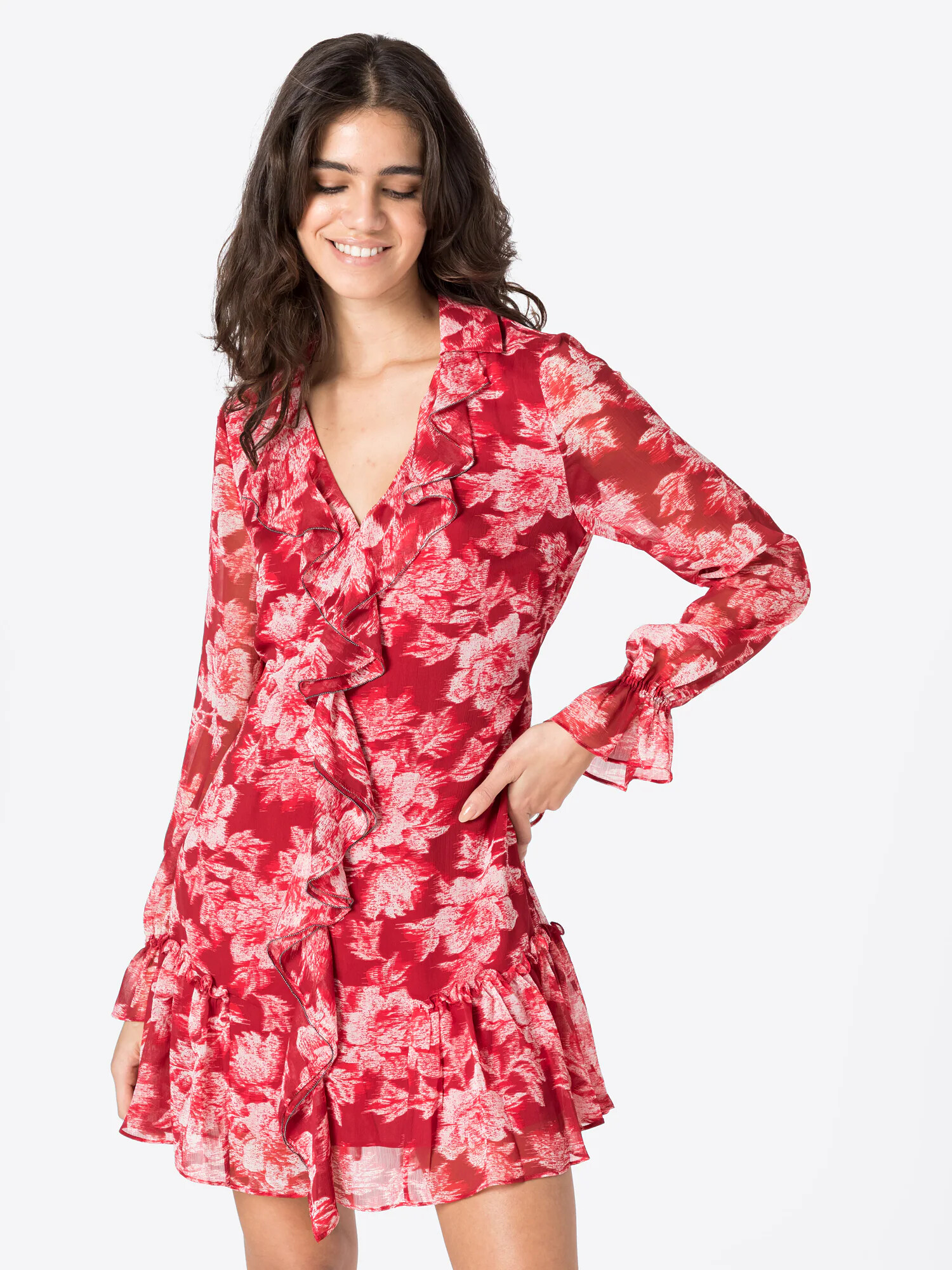 Ted Baker Rochie 'LINNDIE' roșu cranberry / alb - Pled.ro