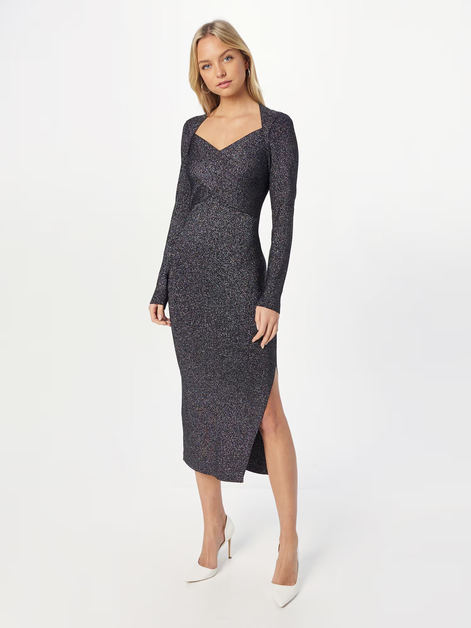 Ted Baker Rochie 'Tabytha' gri argintiu / negru - Pled.ro