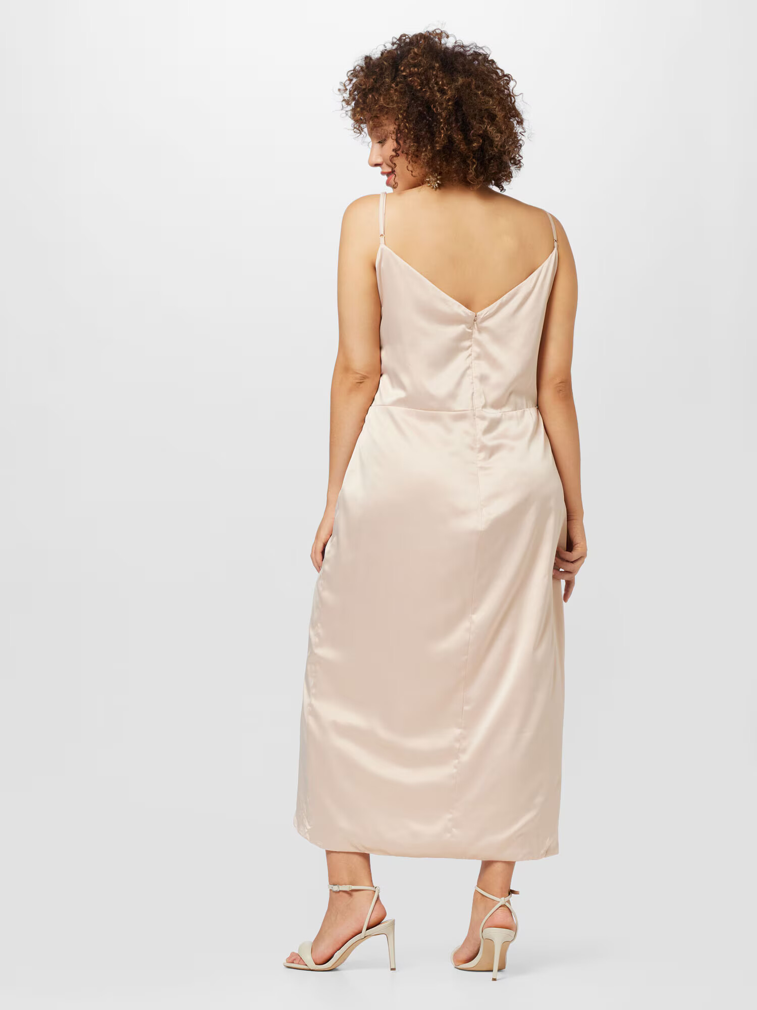 TFNC Plus Rochie 'ALIYA' gri taupe - Pled.ro