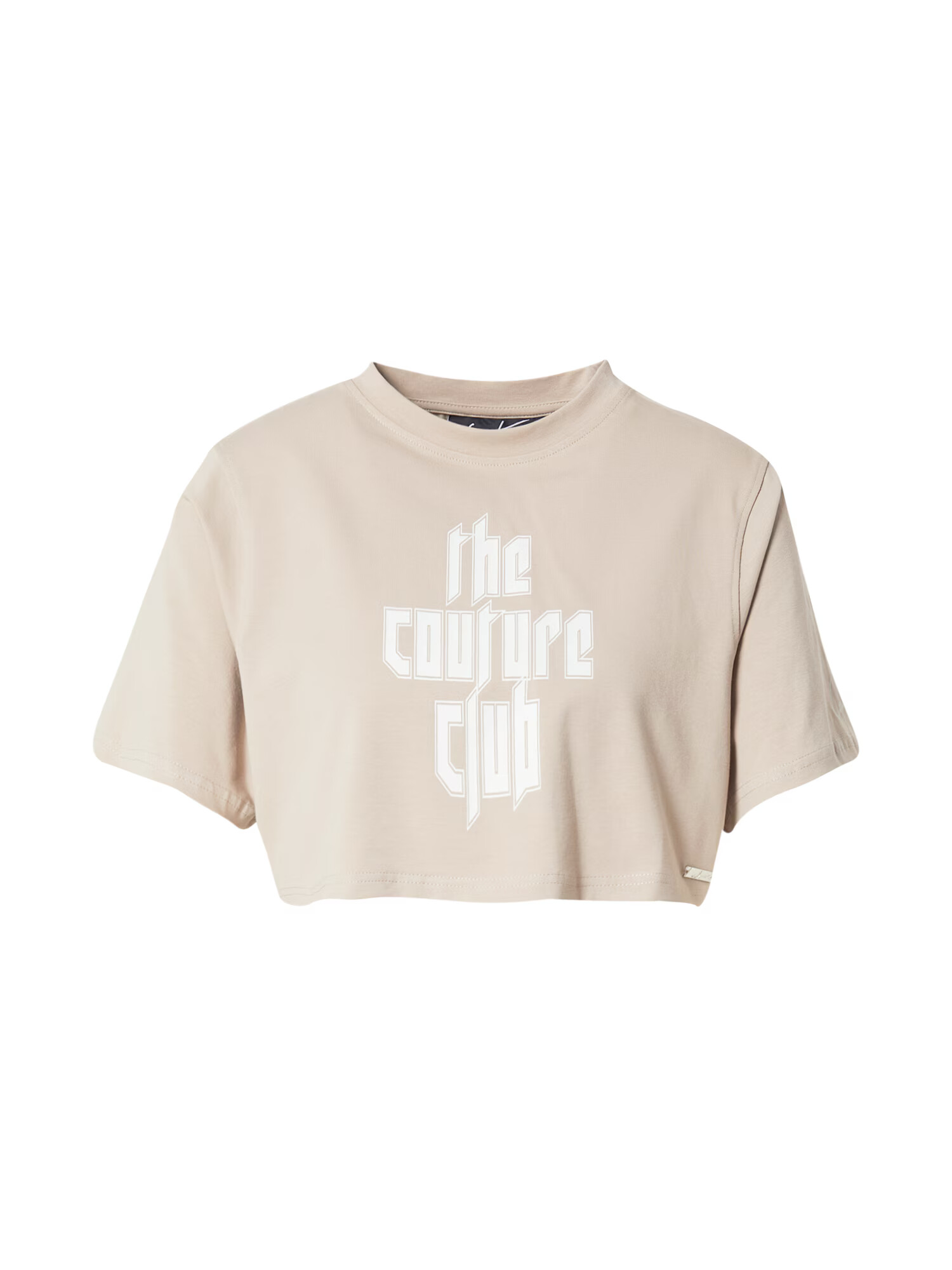 The Couture Club Tricou bej deschis / alb - Pled.ro