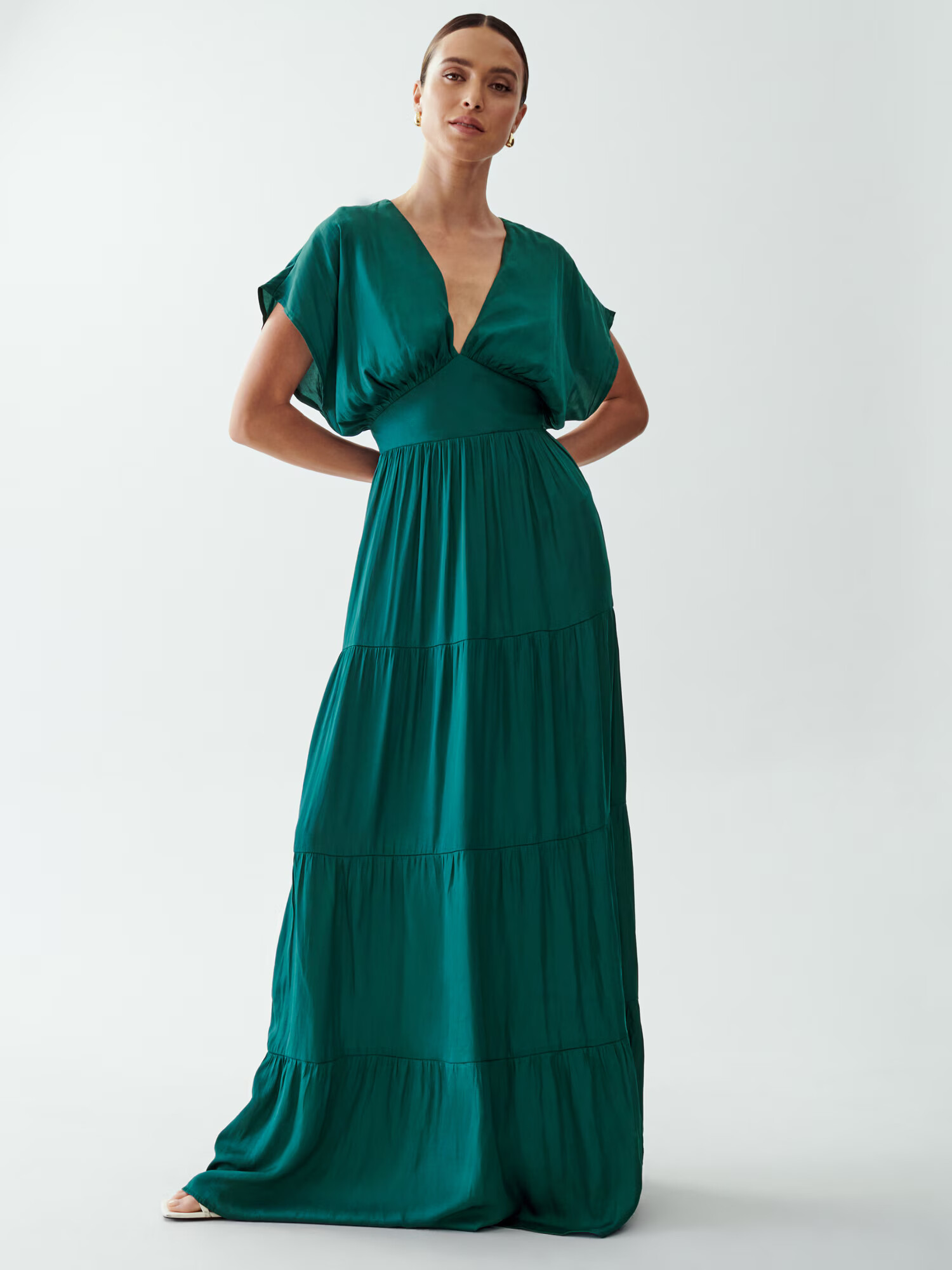 The Fated Rochie 'EZRA' verde - Pled.ro