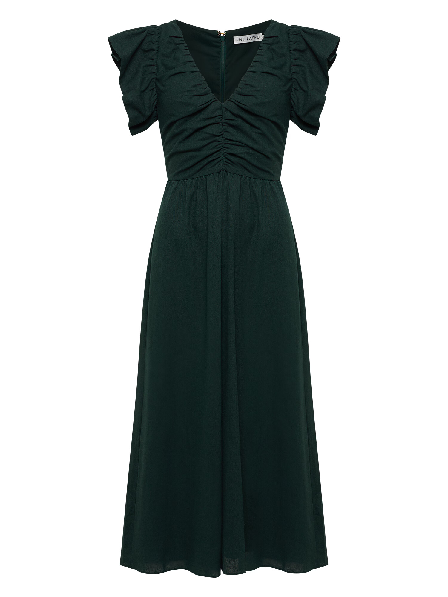 The Fated Rochie 'GWEN' verde - Pled.ro