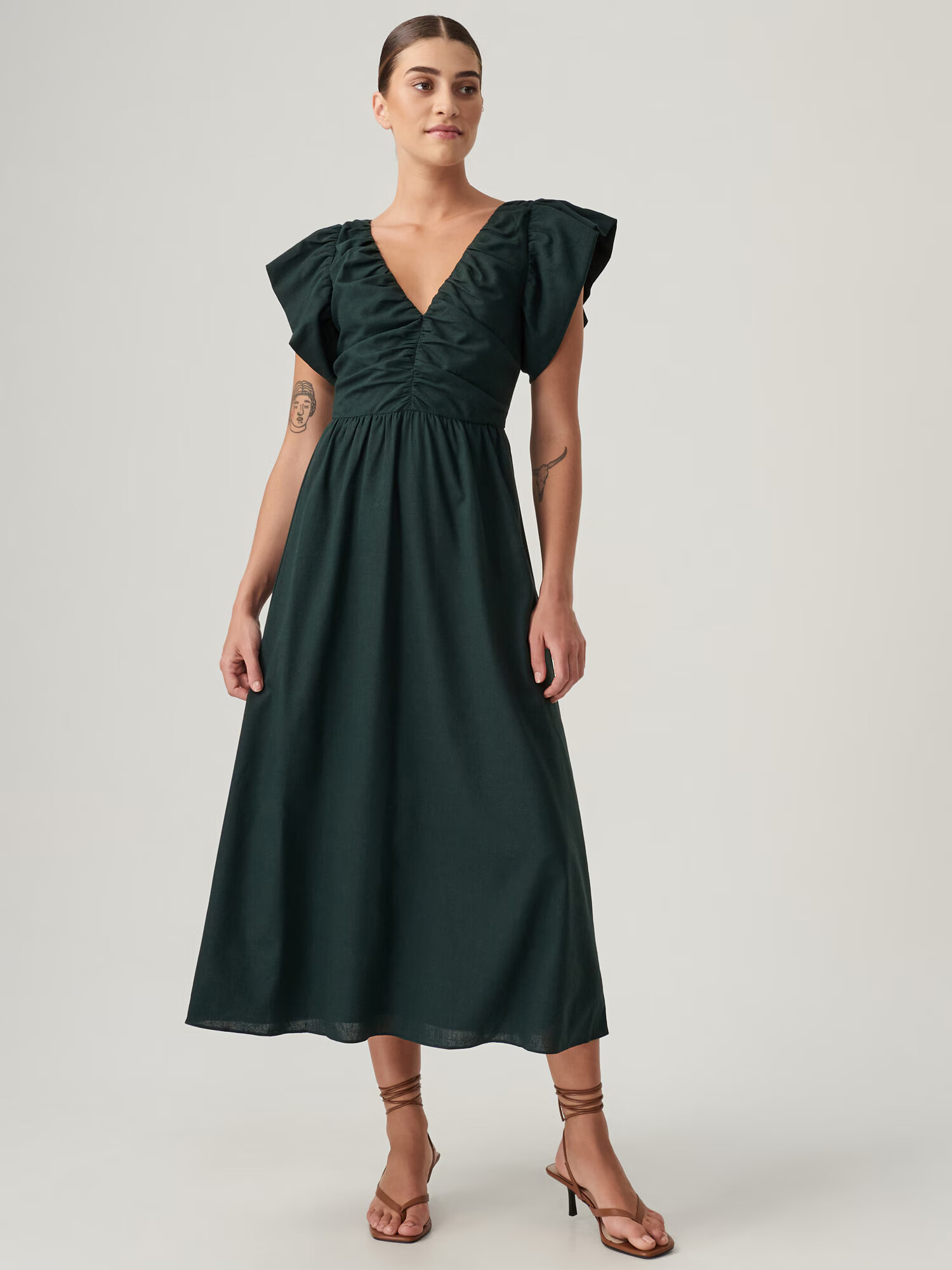 The Fated Rochie 'GWEN' verde - Pled.ro