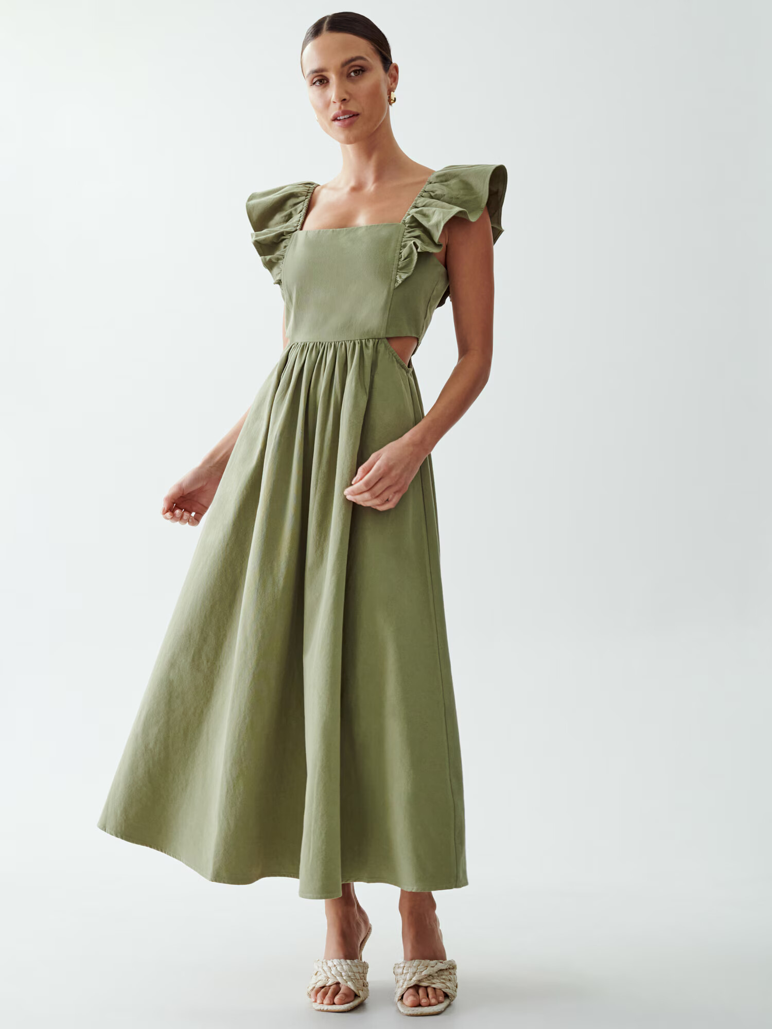 The Fated Rochie 'PARLOUR' verde - Pled.ro