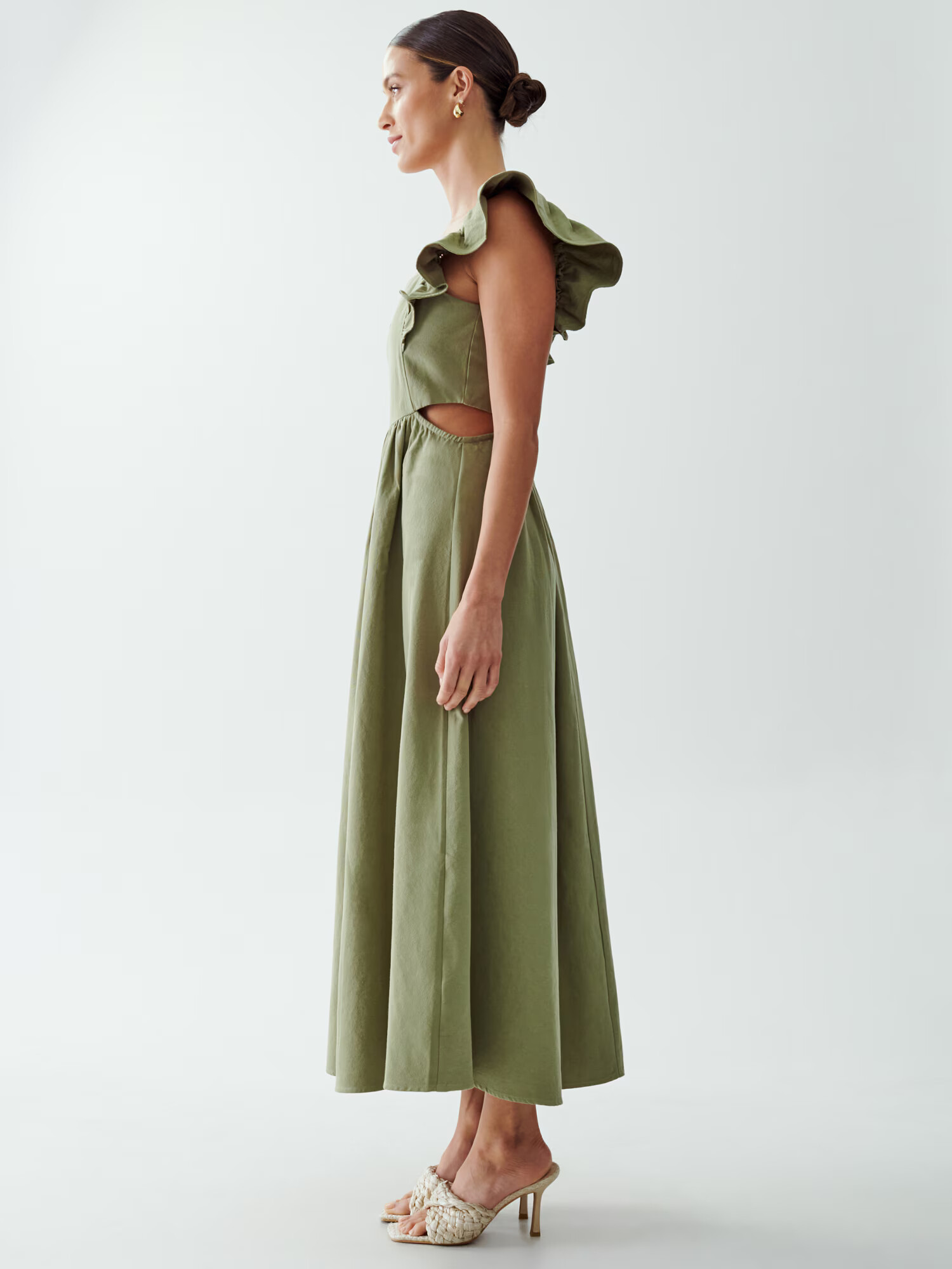 The Fated Rochie 'PARLOUR' verde - Pled.ro