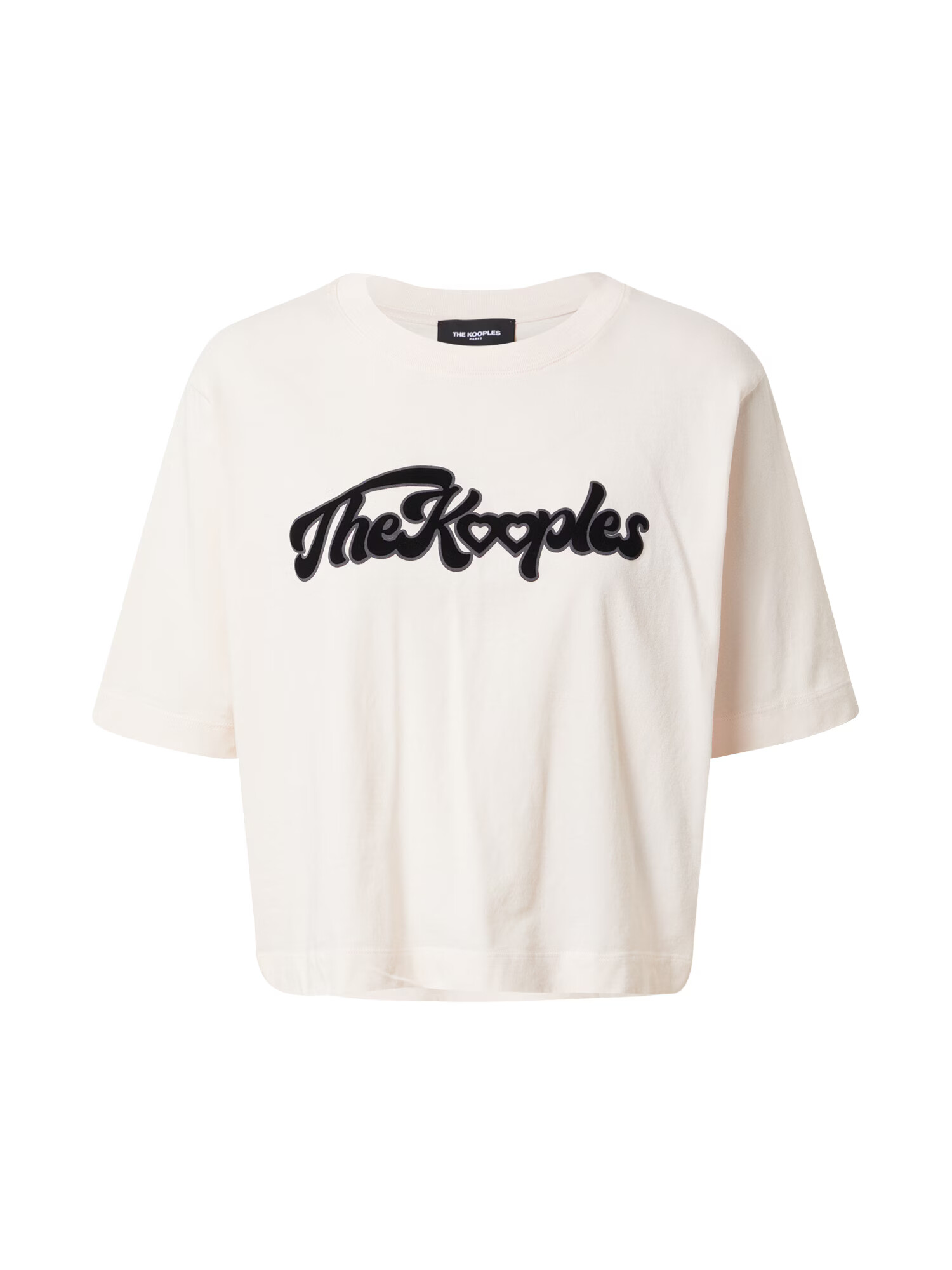 The Kooples Tricou gri / roz pastel / negru - Pled.ro