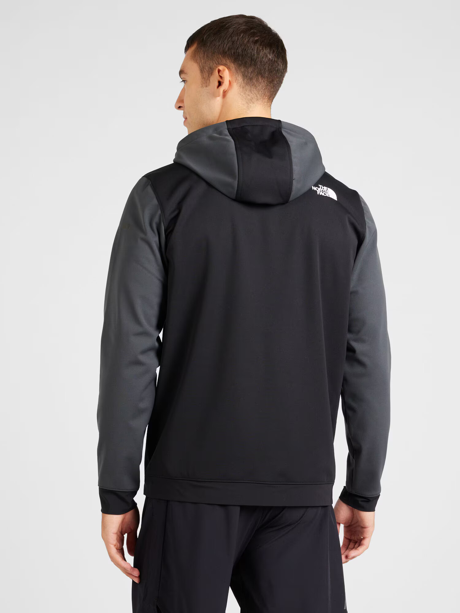 THE NORTH FACE Bluză cu fermoar sport gri metalic / negru / alb - Pled.ro