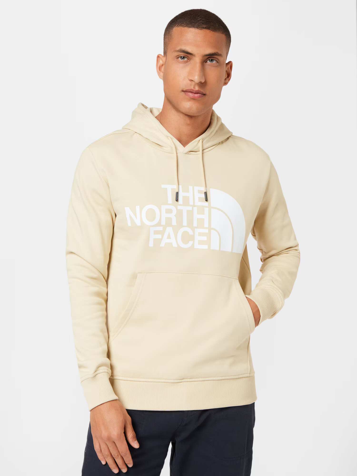 THE NORTH FACE Bluză de molton bej / alb - Pled.ro