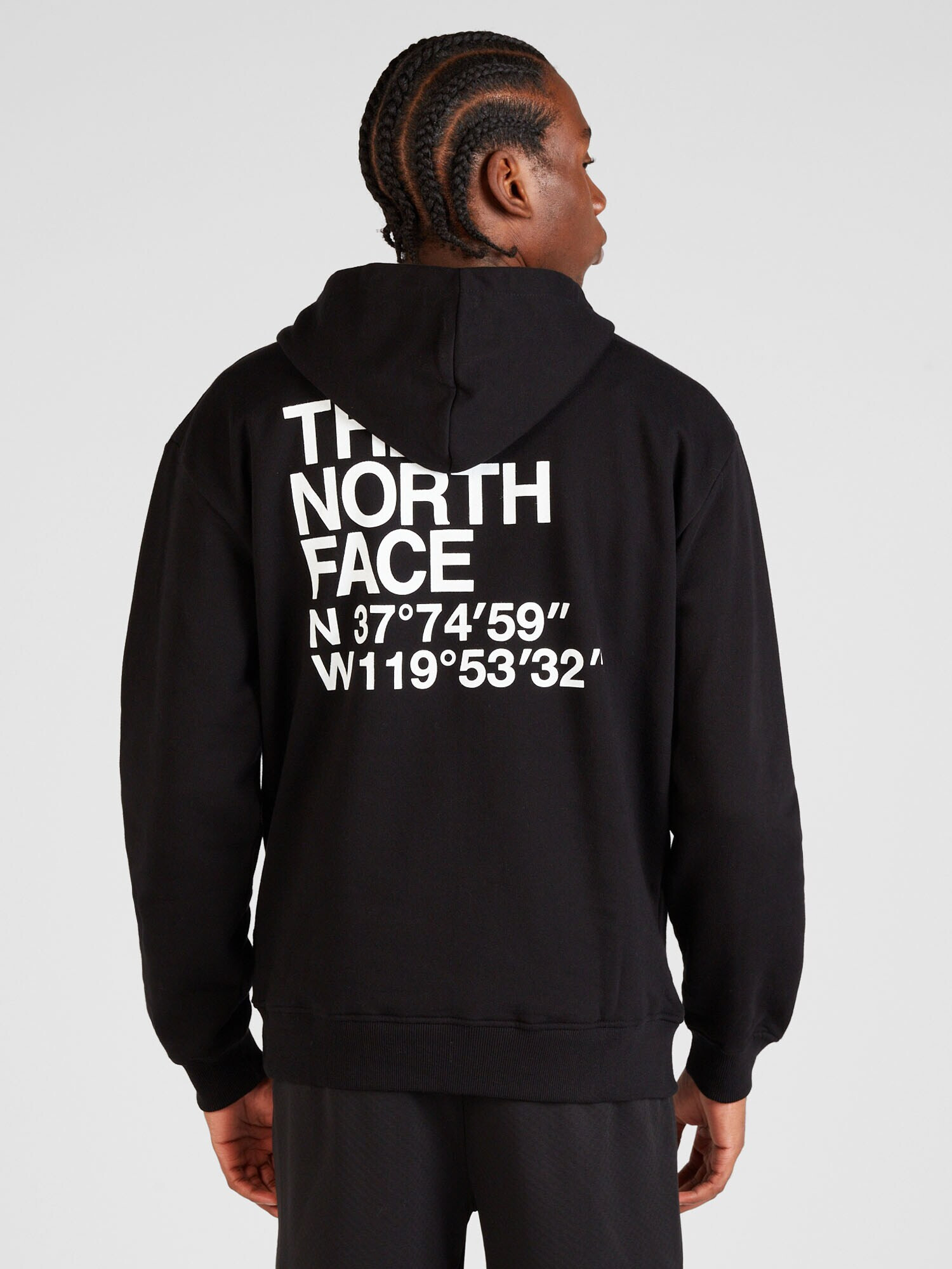 THE NORTH FACE Bluză de molton 'COORDINATES' negru / alb - Pled.ro