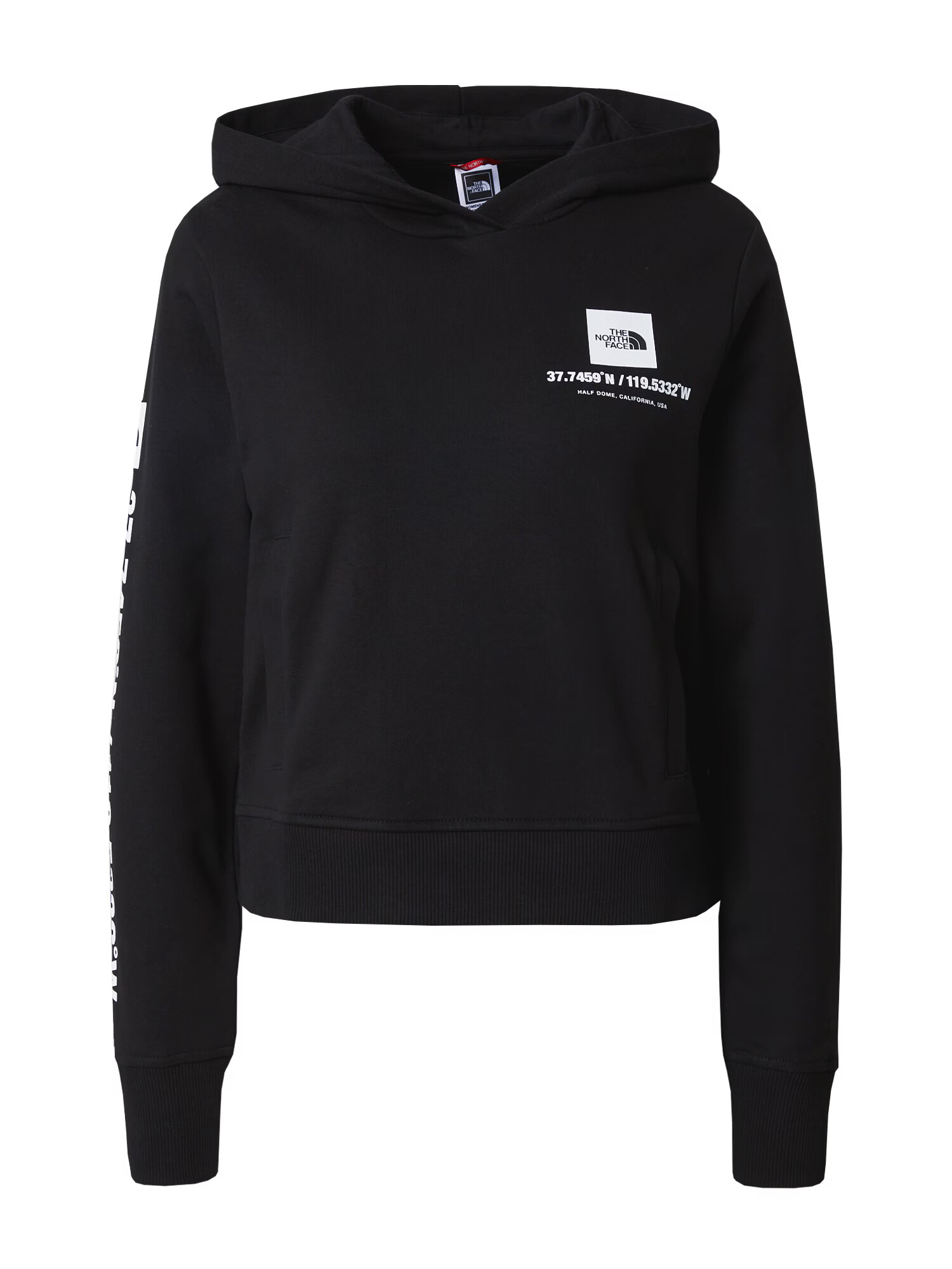 THE NORTH FACE Bluză de molton negru / alb - Pled.ro