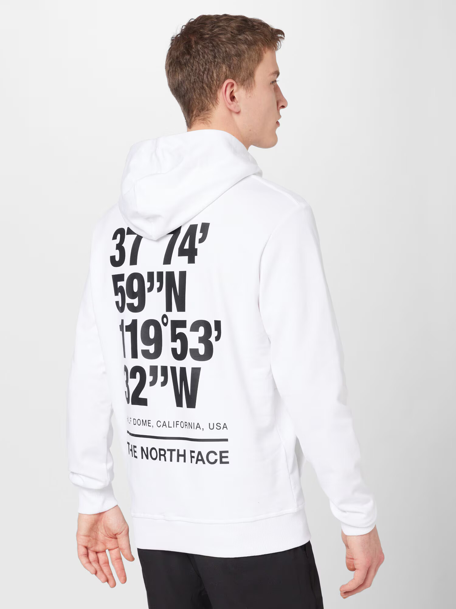 THE NORTH FACE Bluză de molton negru / alb - Pled.ro