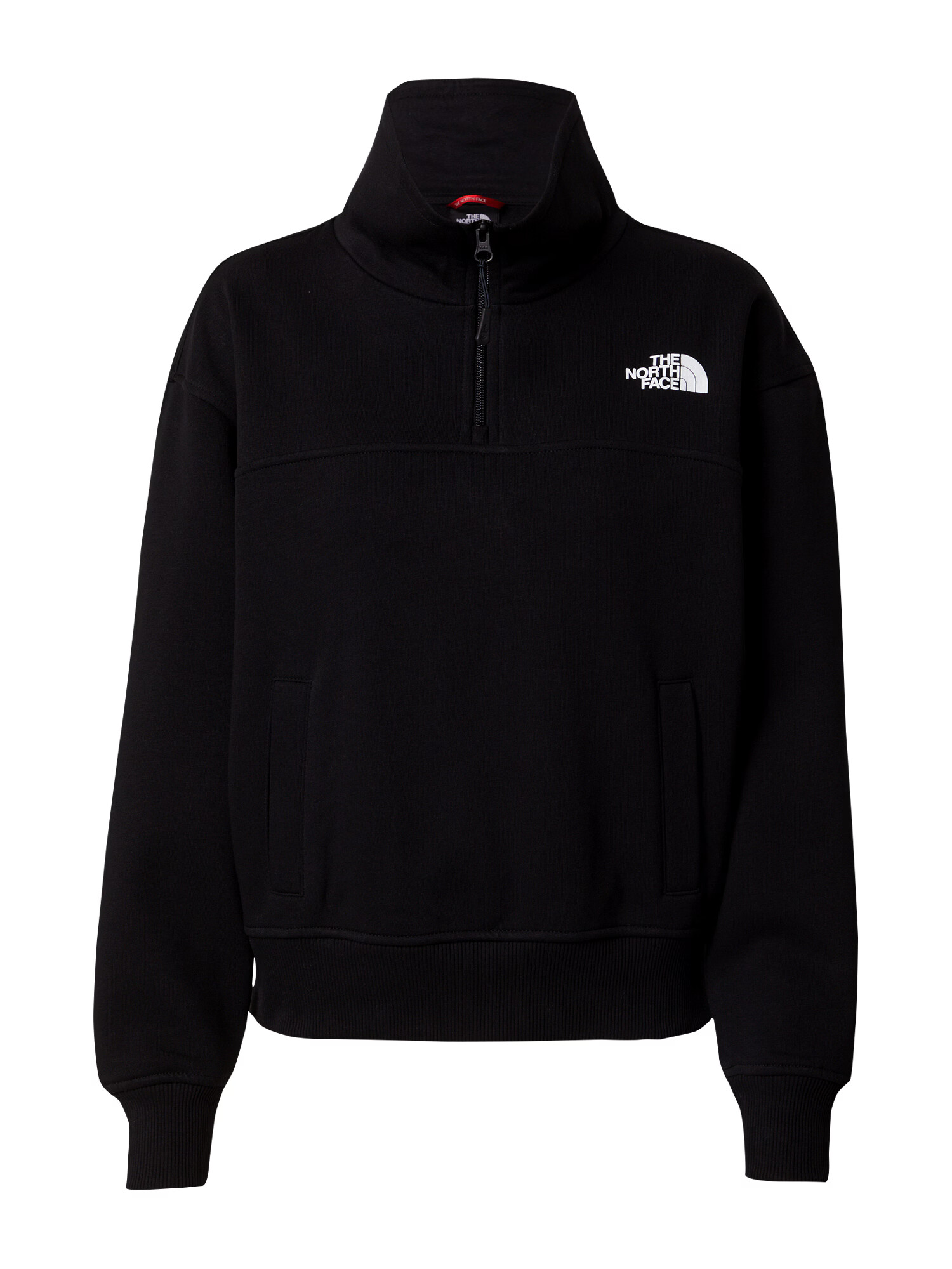 THE NORTH FACE Bluză de molton negru / alb - Pled.ro