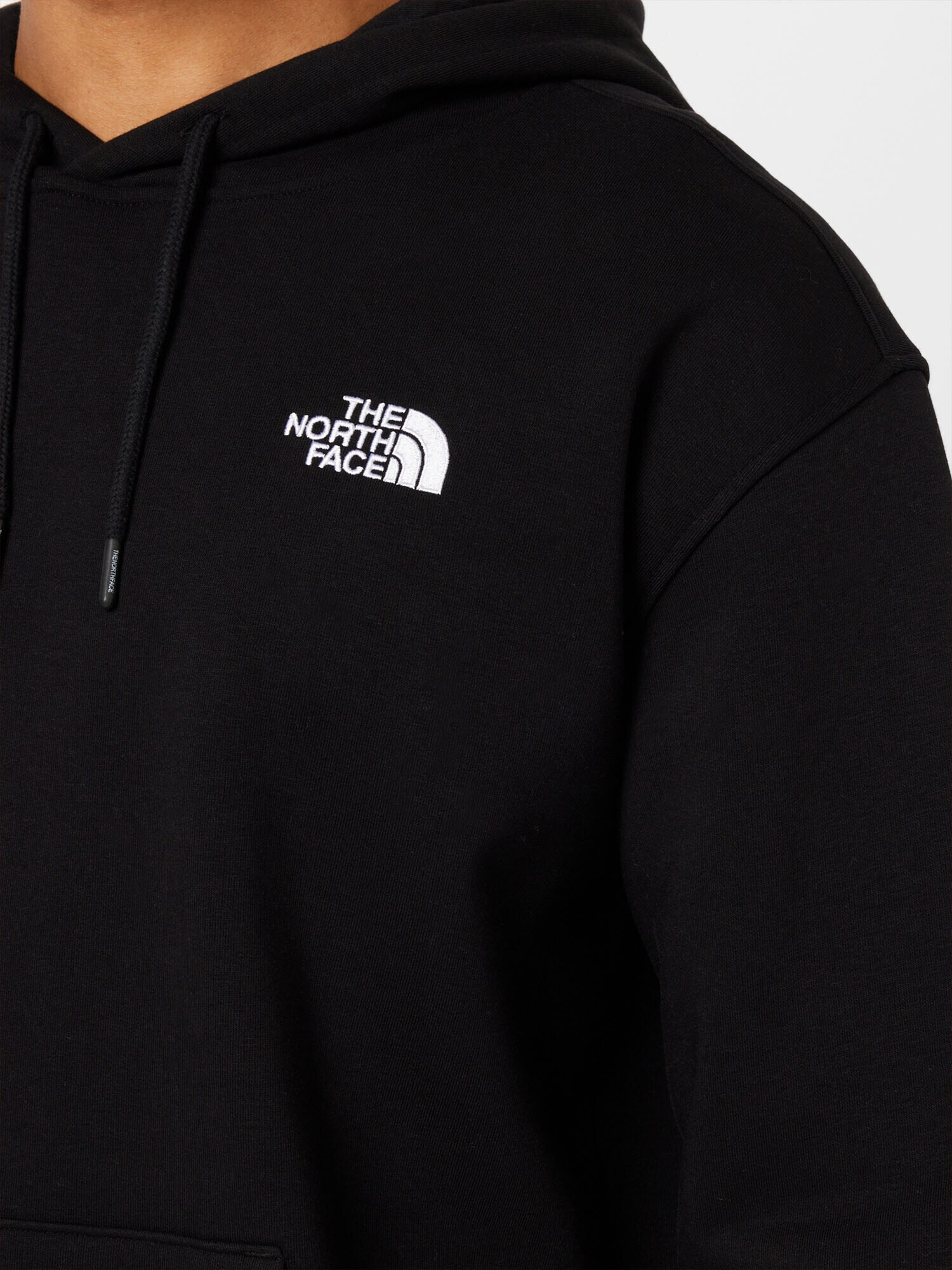 THE NORTH FACE Bluză de molton negru / alb - Pled.ro