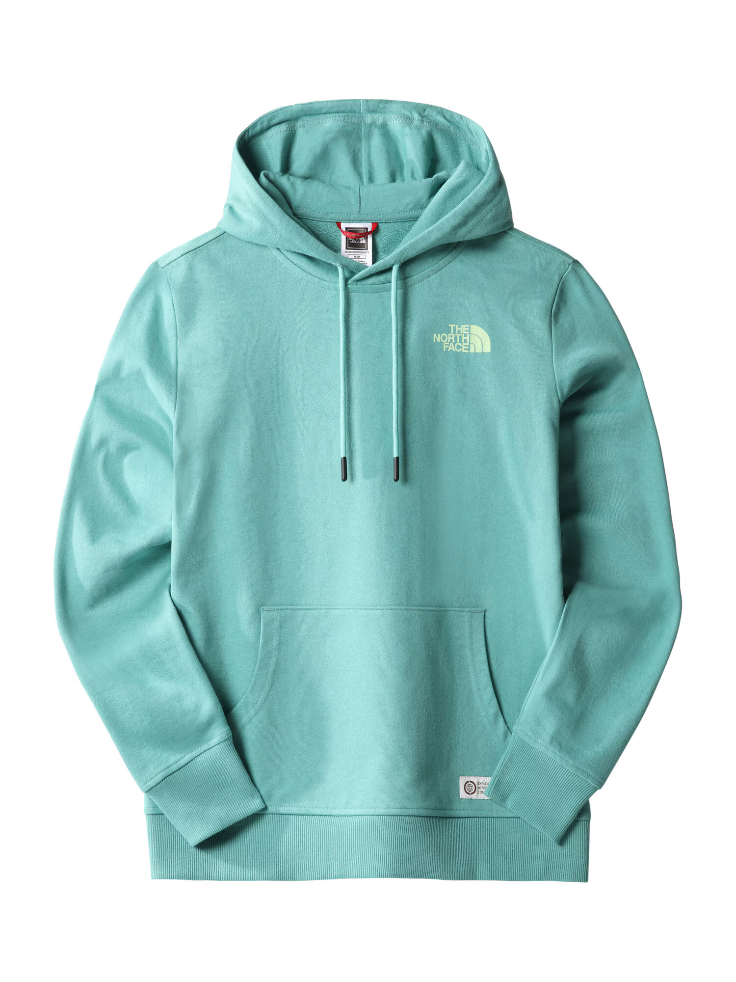 THE NORTH FACE Bluză de molton 'REGRIND' verde smarald / verde deschis / alb - Pled.ro