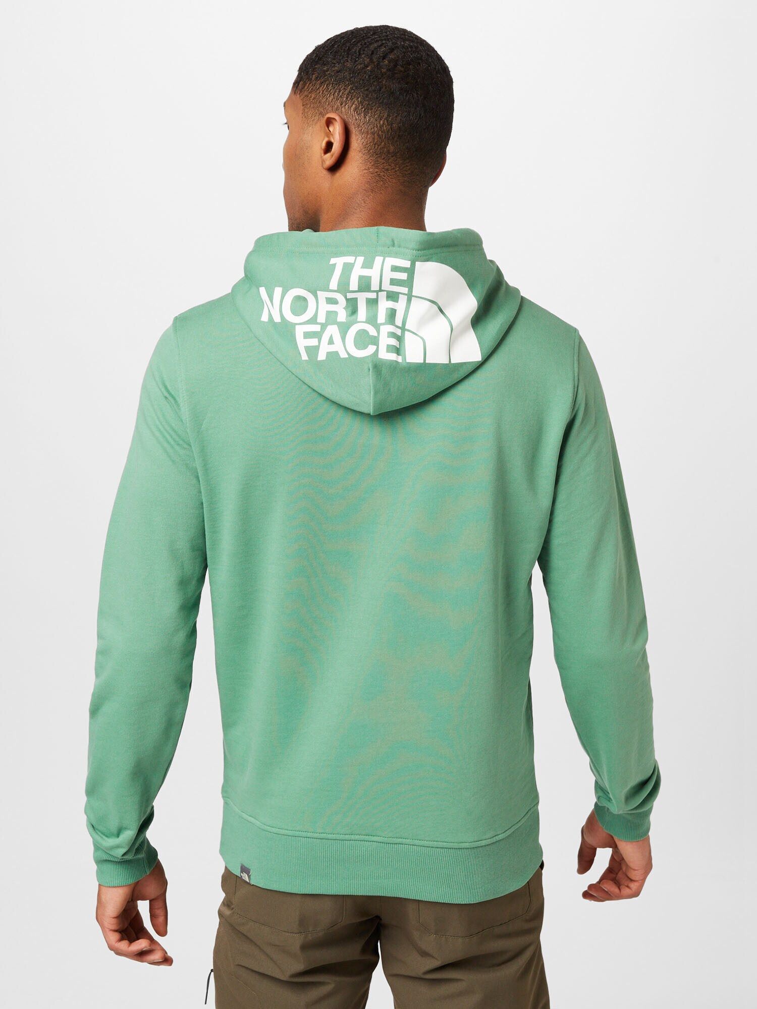 THE NORTH FACE Bluză de molton 'SEASONAL DREW PEAK' verde / alb - Pled.ro