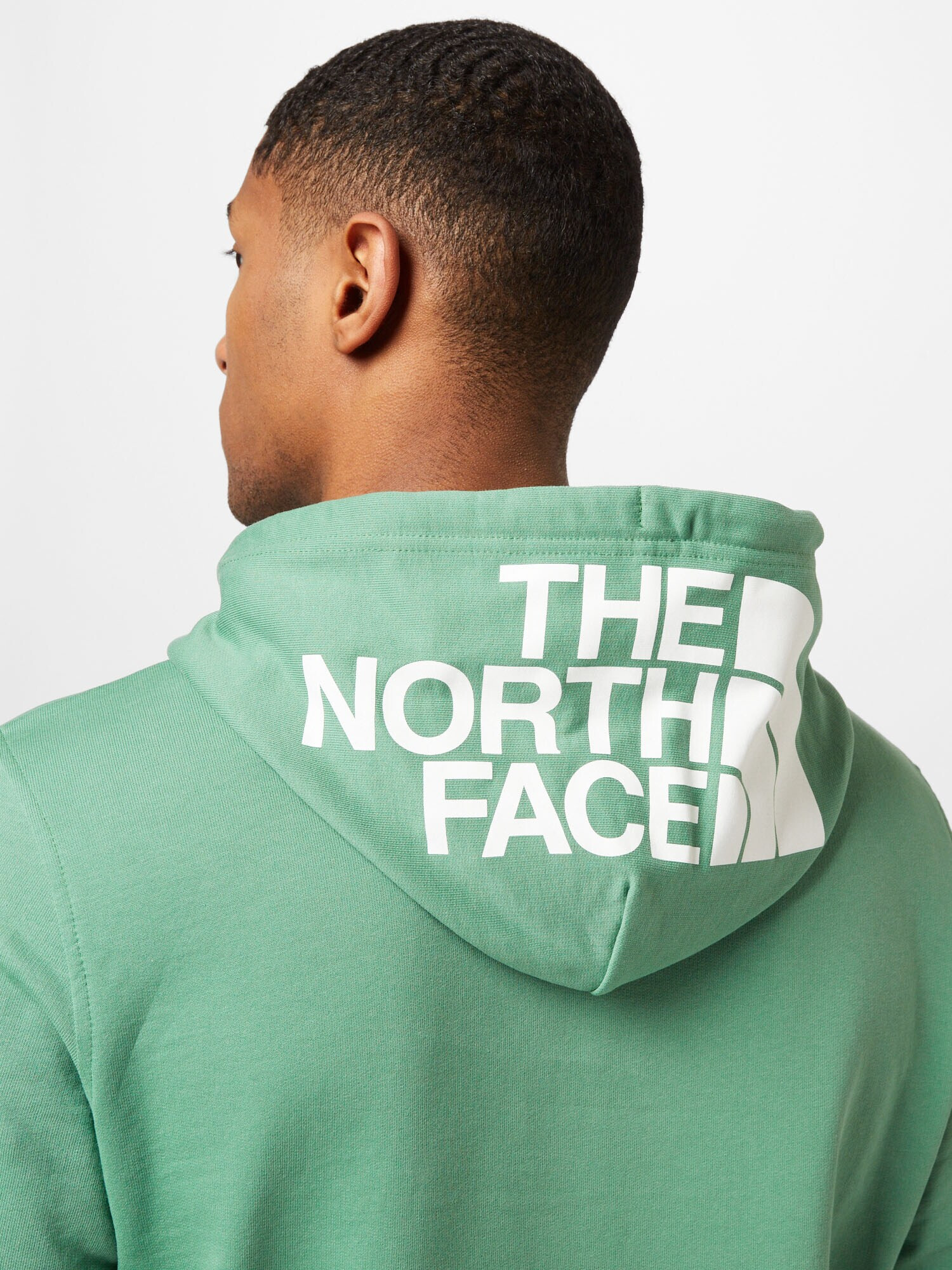 THE NORTH FACE Bluză de molton 'SEASONAL DREW PEAK' verde / alb - Pled.ro