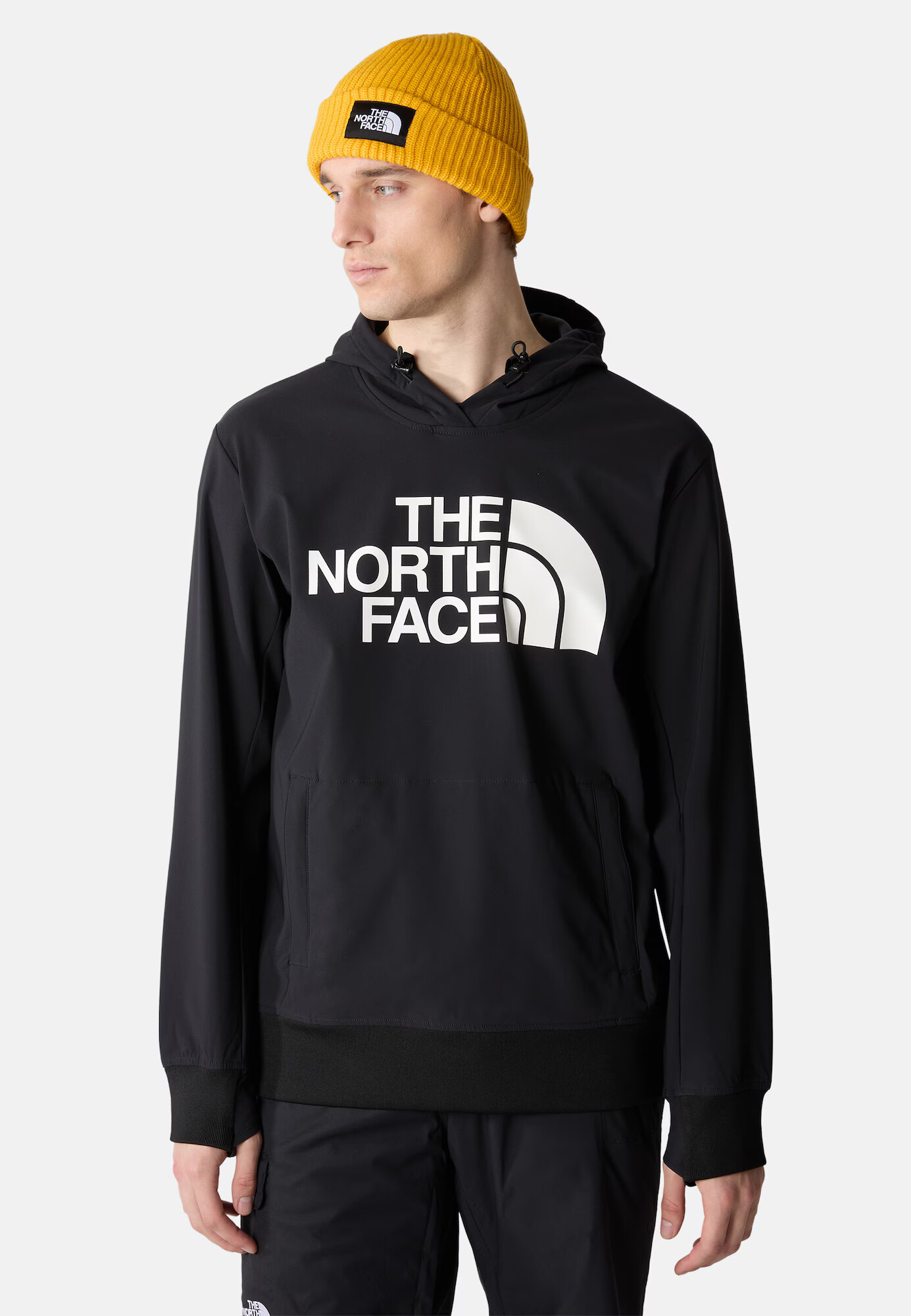 THE NORTH FACE Bluză de molton 'TEKNO' negru / alb - Pled.ro