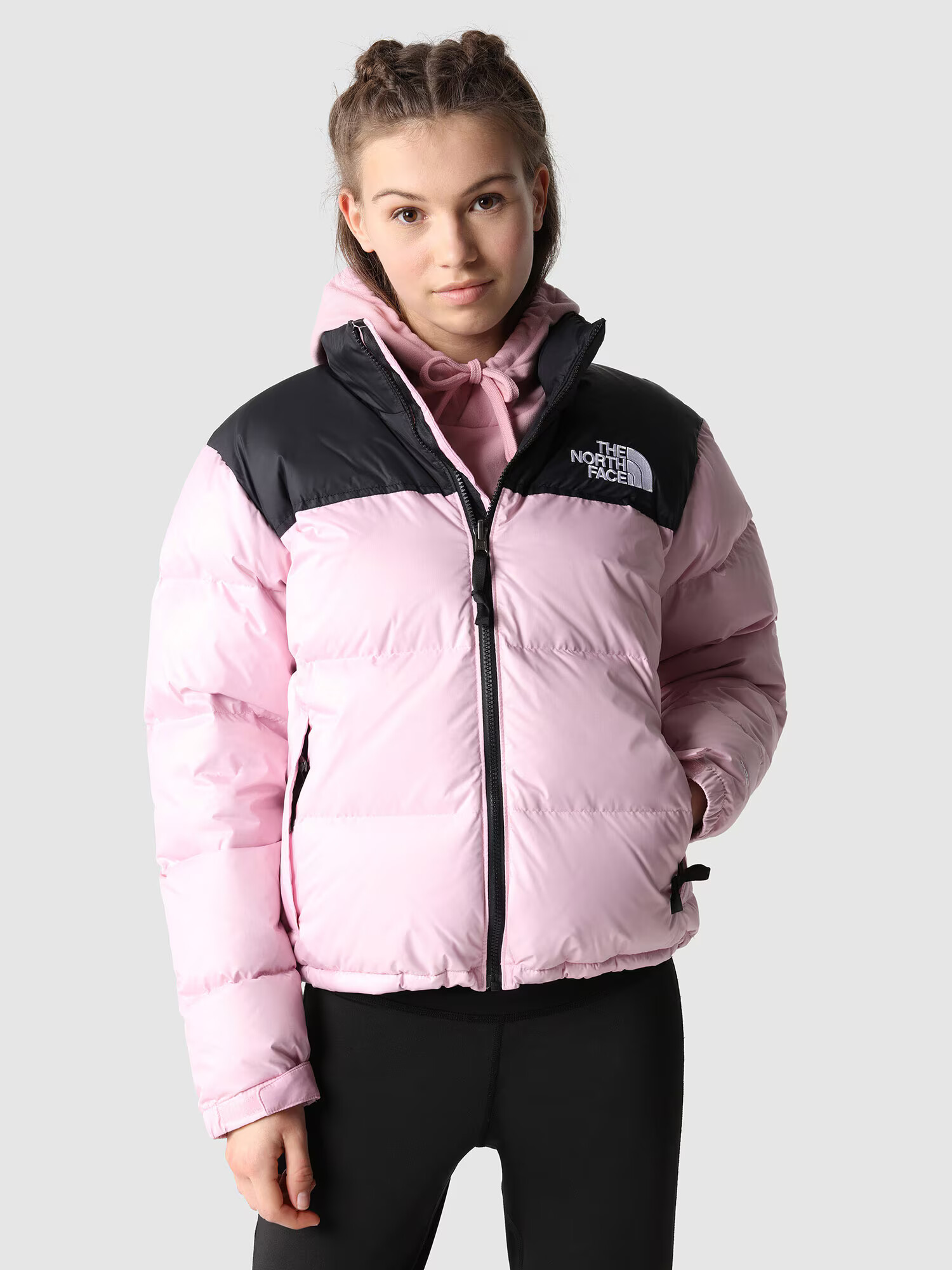 THE NORTH FACE Geacă de iarnă '1996 Retro Nuptse' roz / negru / alb - Pled.ro