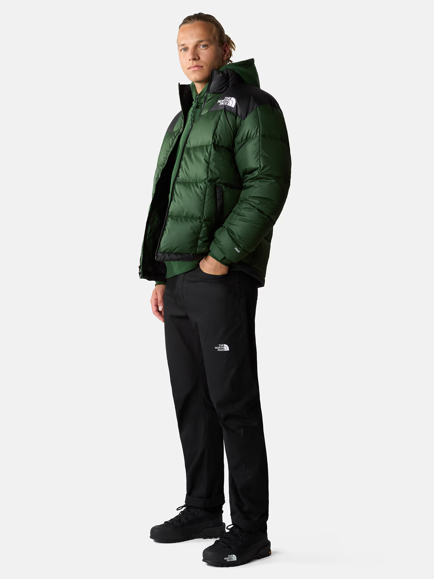 THE NORTH FACE Geacă de iarnă '6490' verde / negru / alb - Pled.ro