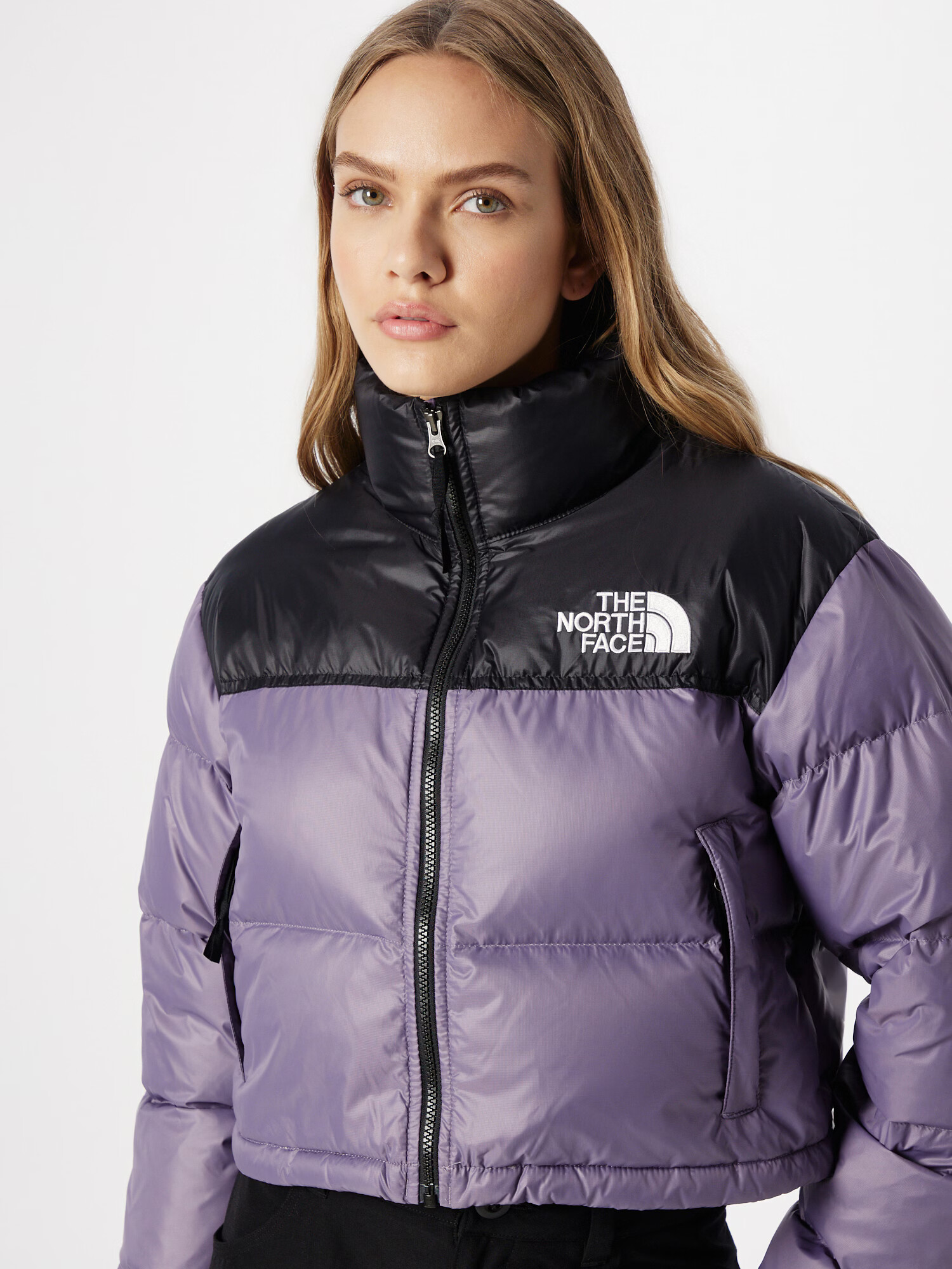 THE NORTH FACE Geacă de iarnă 'NUPTSE' lila / negru - Pled.ro