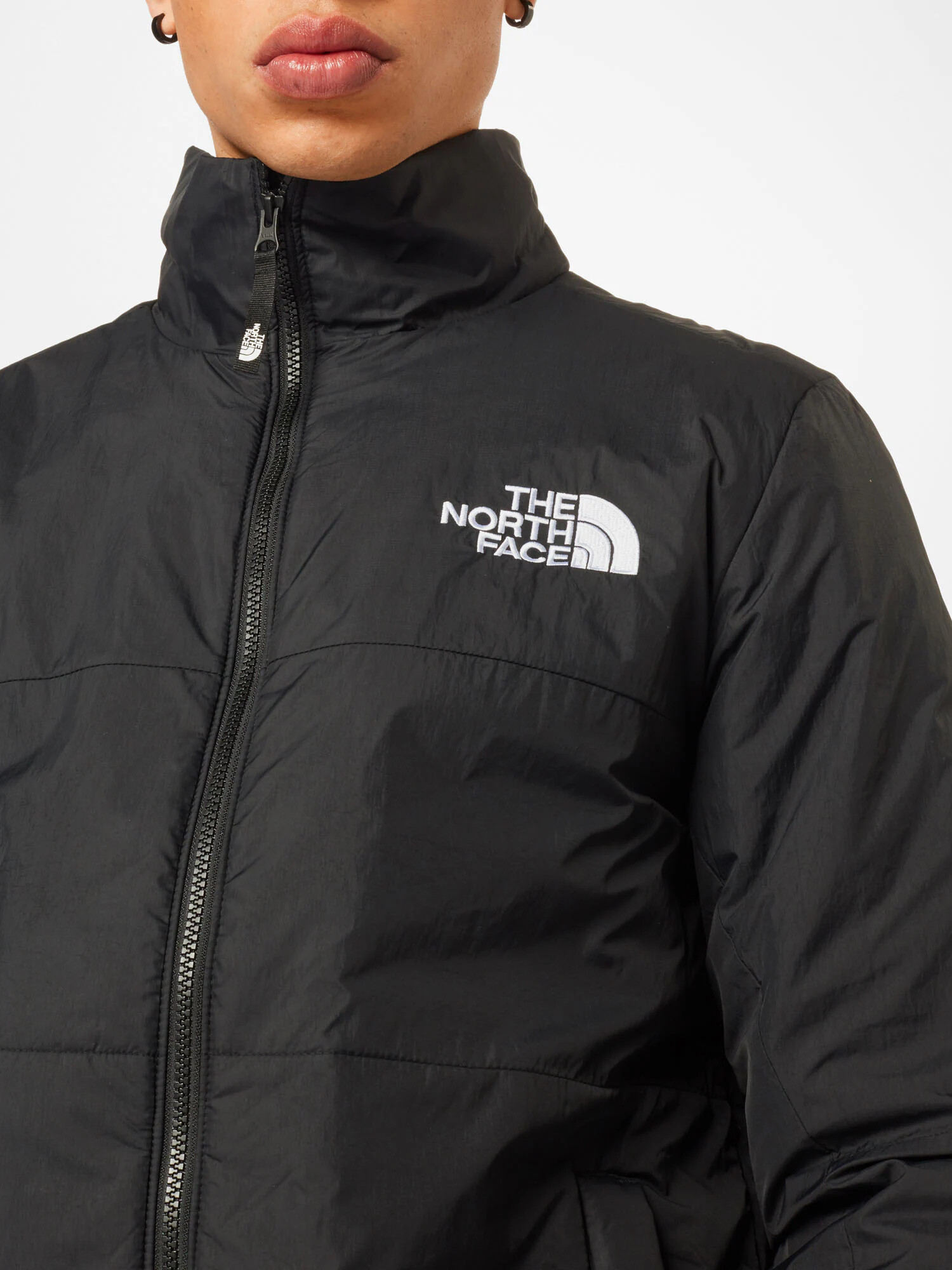 THE NORTH FACE Geacă de primăvară-toamnă 'Gosei' negru / alb - Pled.ro