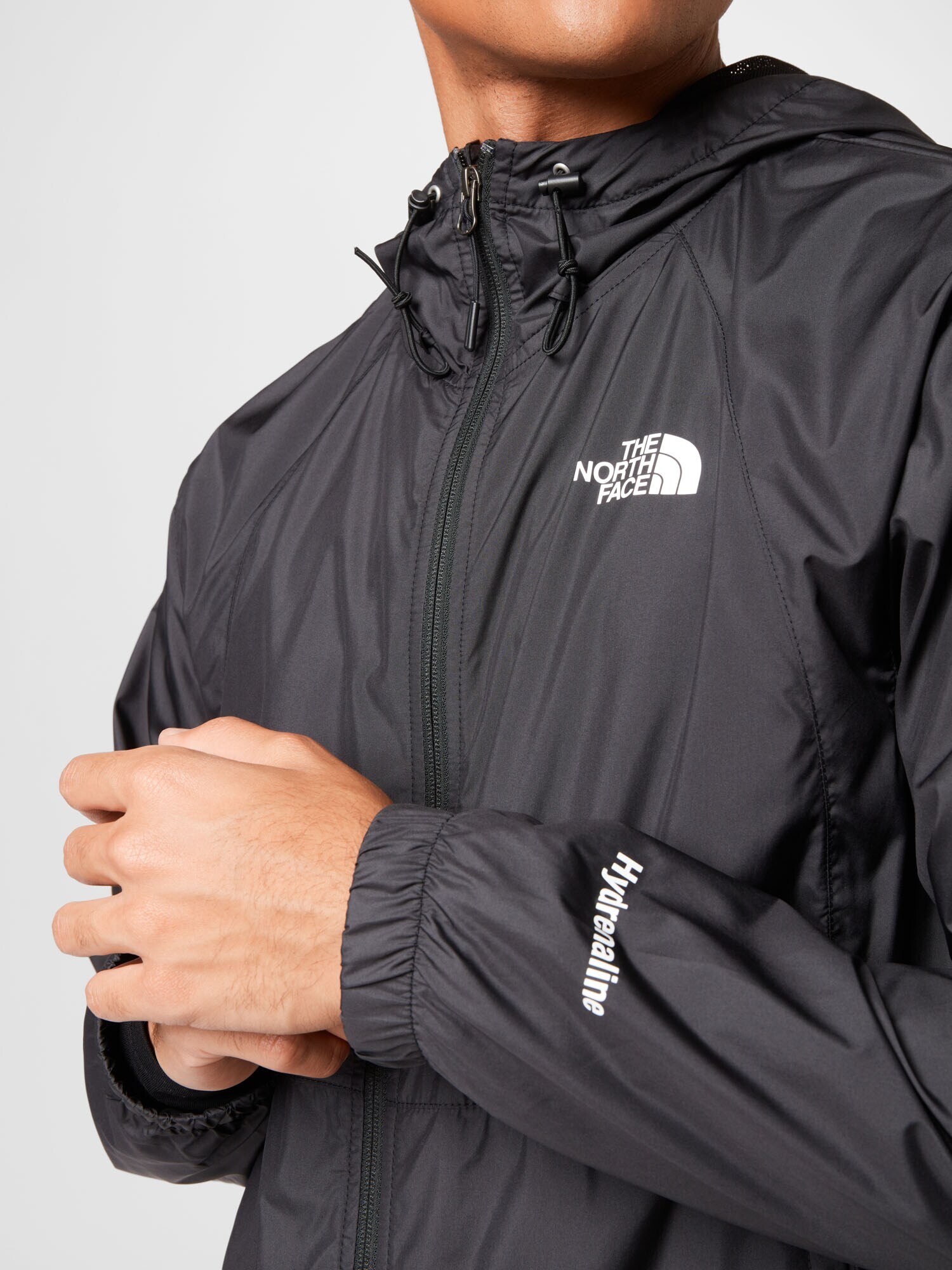 THE NORTH FACE Geacă de primăvară-toamnă 'HYDRENALINE' negru / alb - Pled.ro