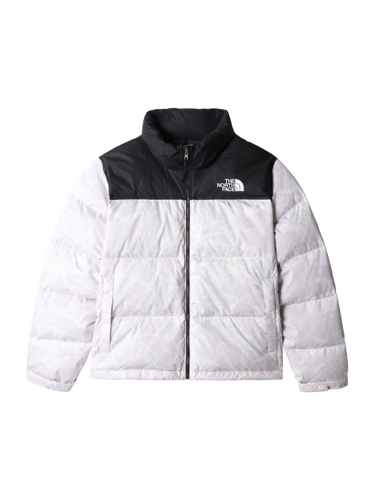 THE NORTH FACE Geacă de primăvară-toamnă 'NUPTSE' mov pastel / negru / alb - Pled.ro