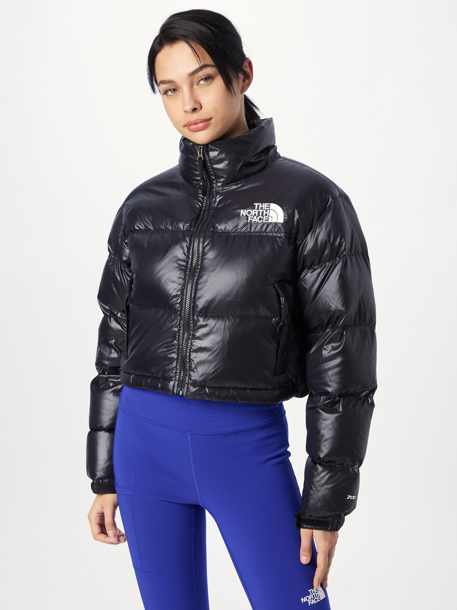 THE NORTH FACE Geacă de primăvară-toamnă 'NUPTSE' negru / alb - Pled.ro