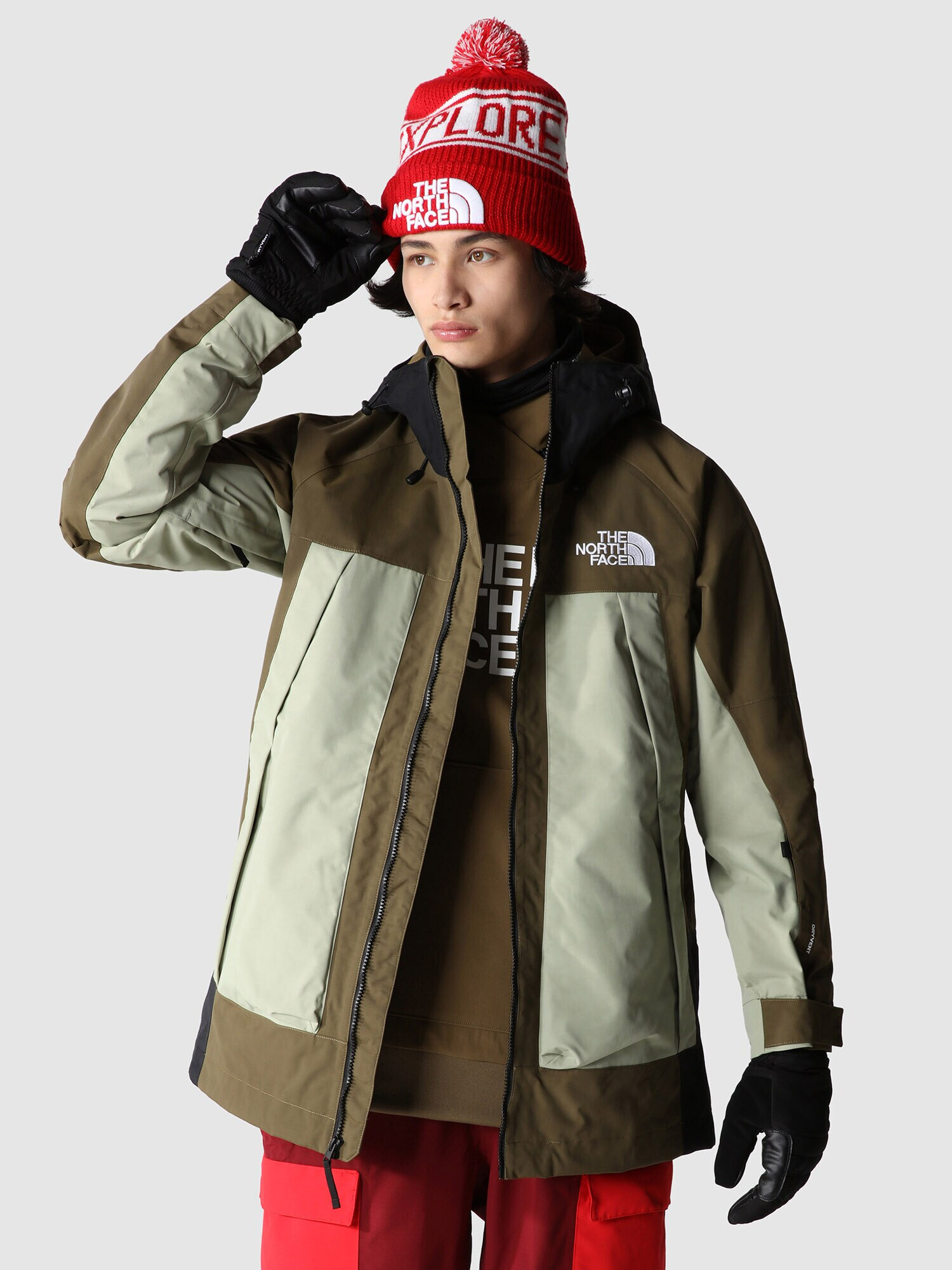 THE NORTH FACE Geacă outdoor 'BALFRON' oliv / verde pastel / alb - Pled.ro