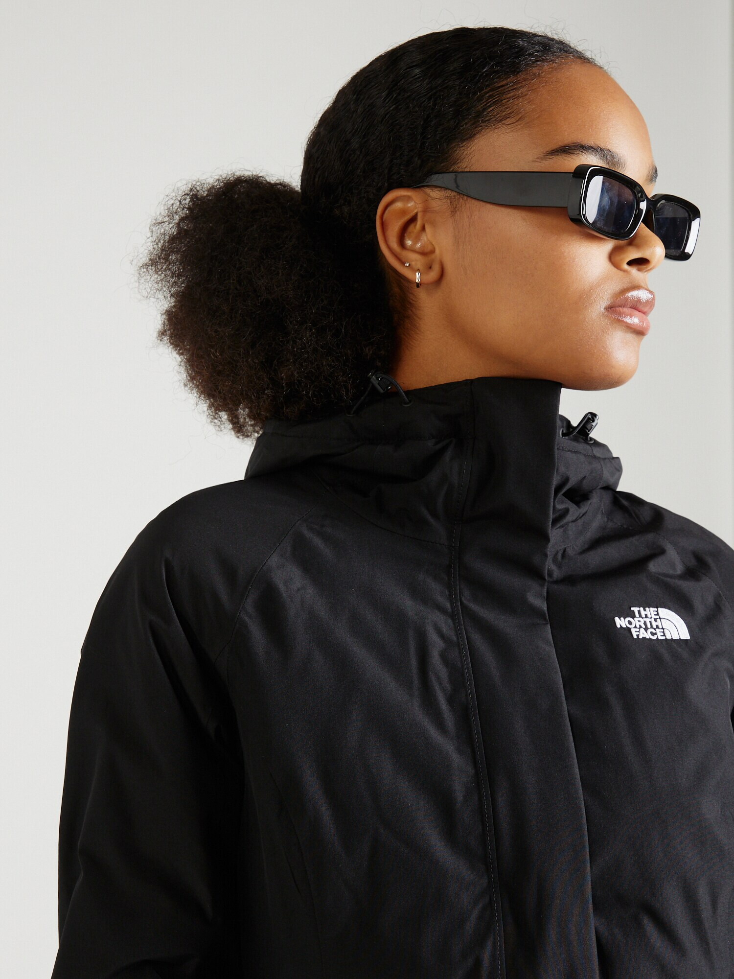 THE NORTH FACE Geacă outdoor 'BROOKLYN' negru / alb - Pled.ro