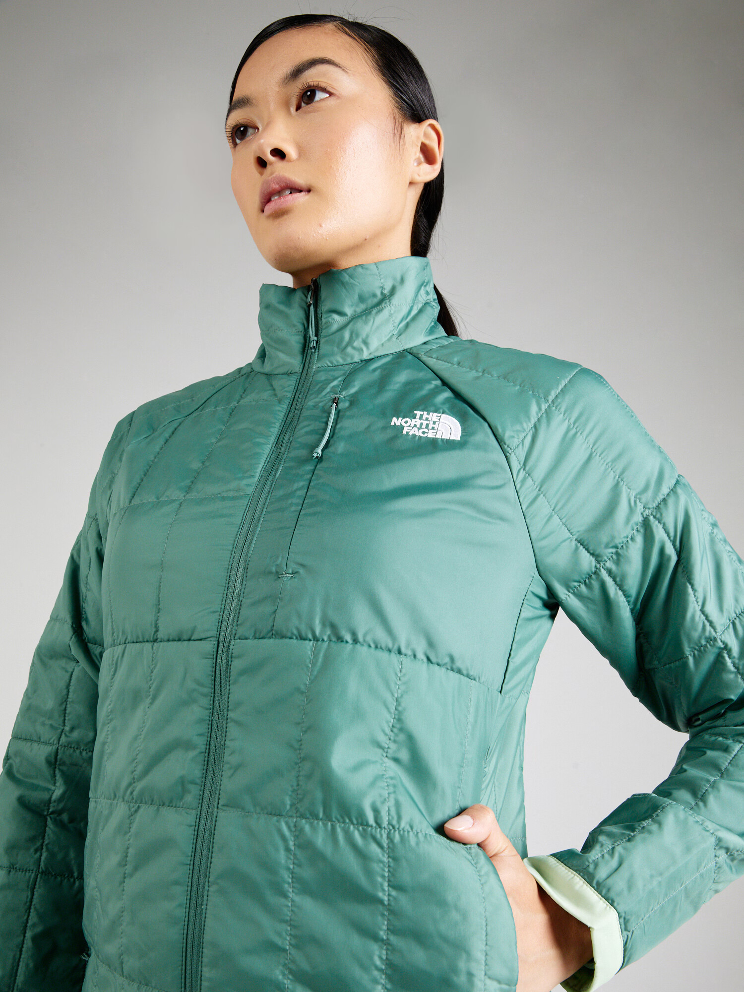 THE NORTH FACE Geacă outdoor 'CIRCALOFT' verde / alb murdar - Pled.ro