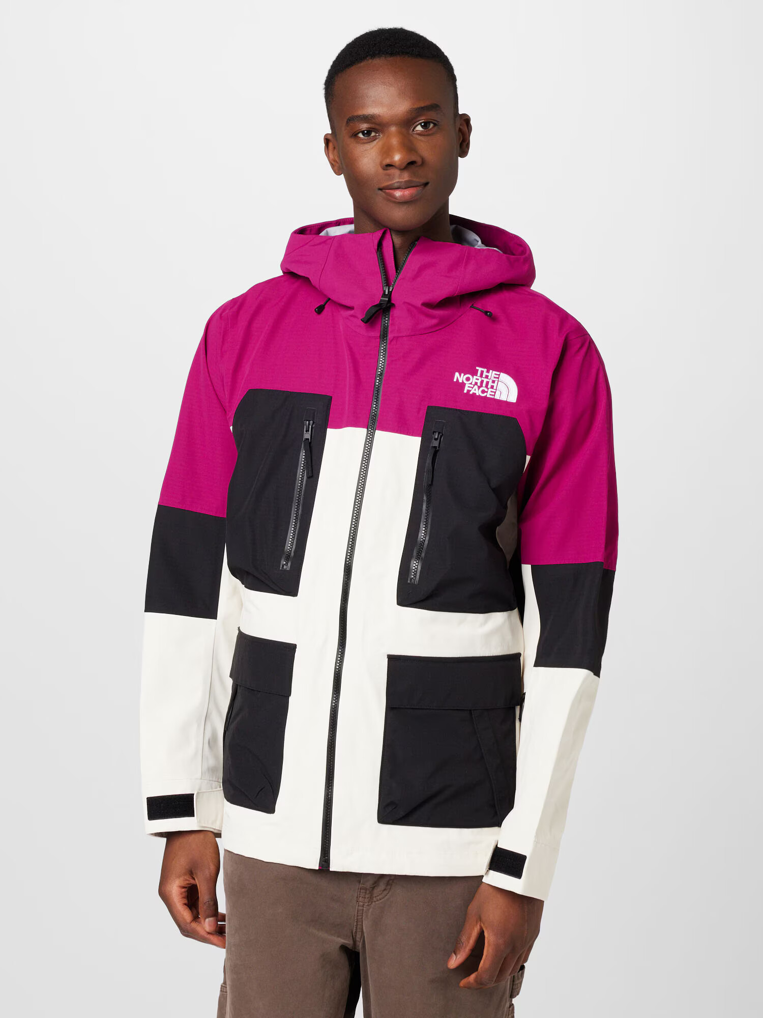 THE NORTH FACE Geacă outdoor 'DRAGLINE' roz / negru / alb - Pled.ro