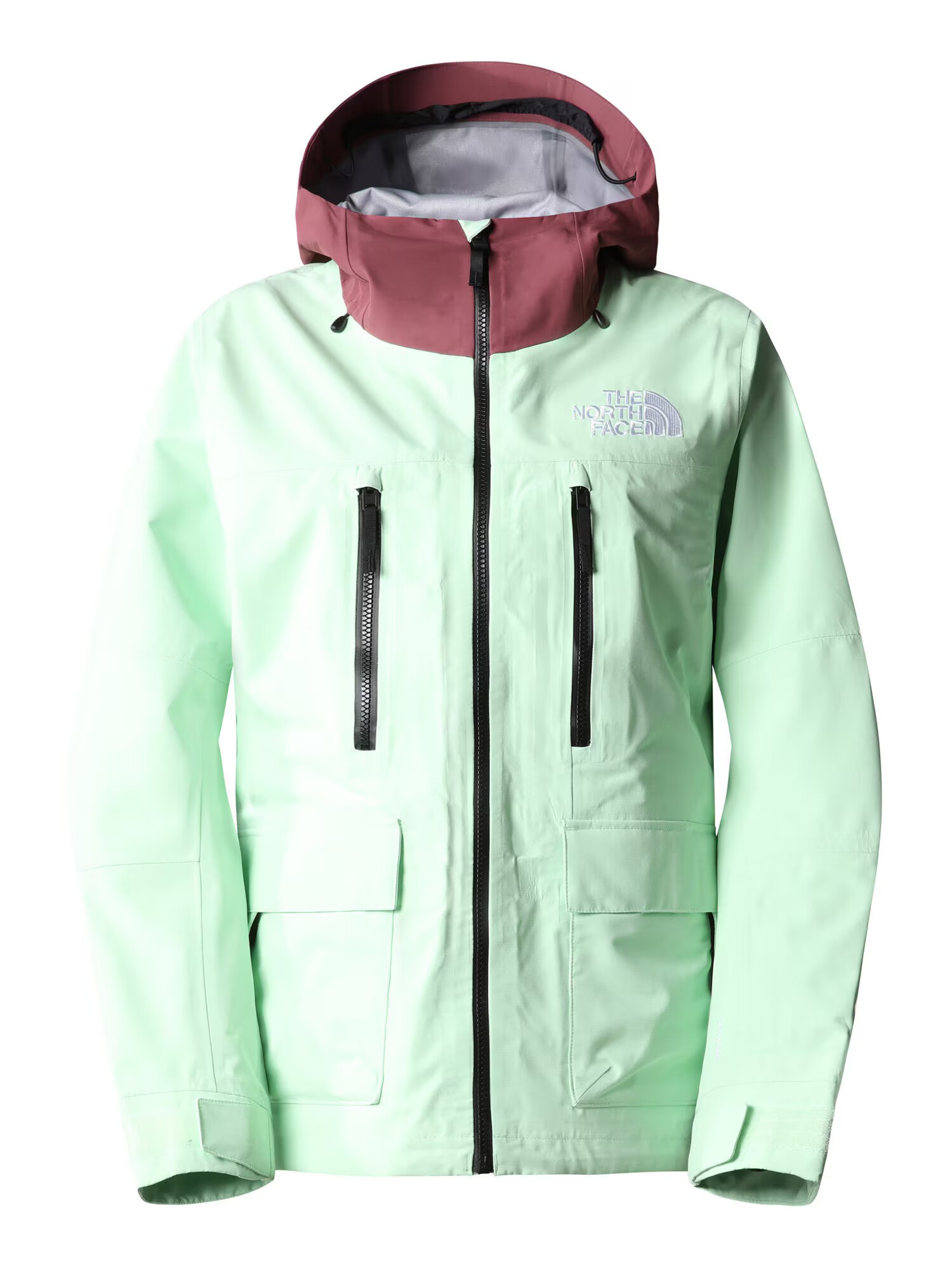 THE NORTH FACE Geacă outdoor 'DRAGLINE' verde mentă / roșu burgundy / alb - Pled.ro