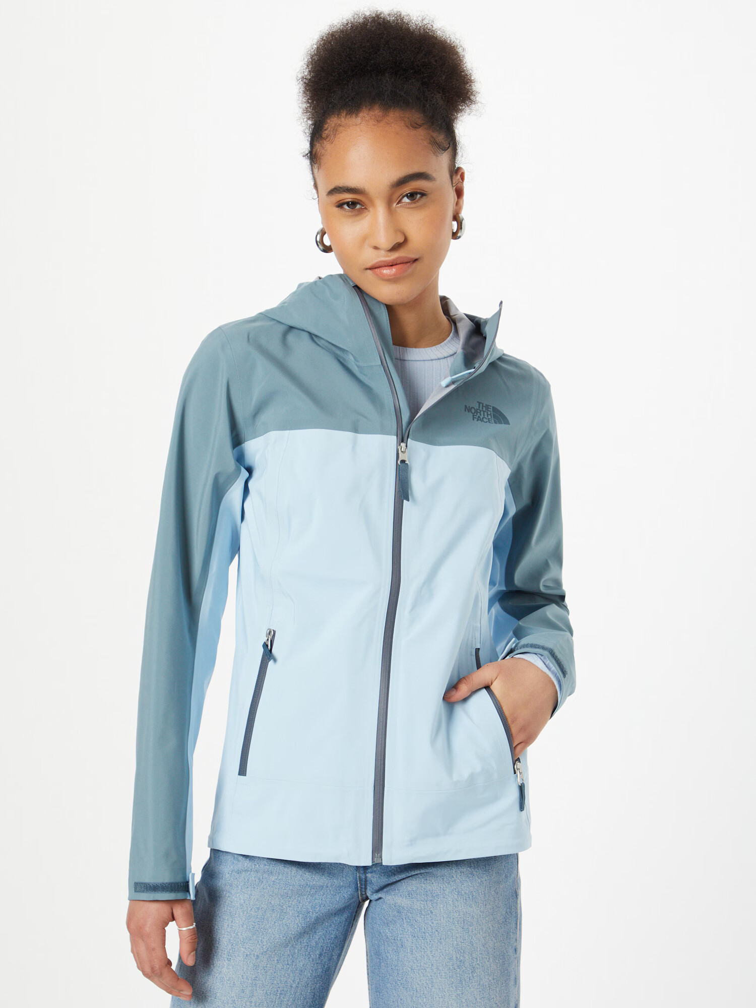 THE NORTH FACE Geacă outdoor 'DRYZZLE' albastru pastel / albastru deschis - Pled.ro